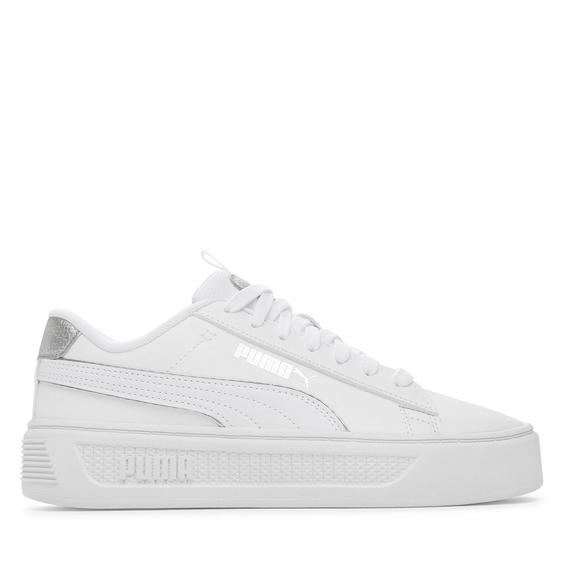 Puma Сникърси Smash Platform v3 Pop Up 392504 02 Бял - Pepit.bg