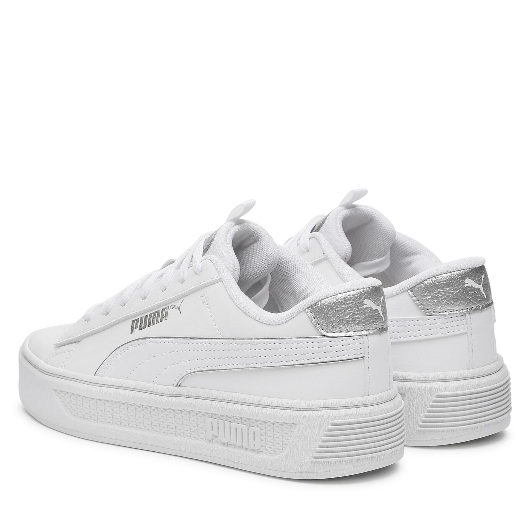 Puma Сникърси Smash Platform v3 Pop Up 392504 02 Бял - Pepit.bg