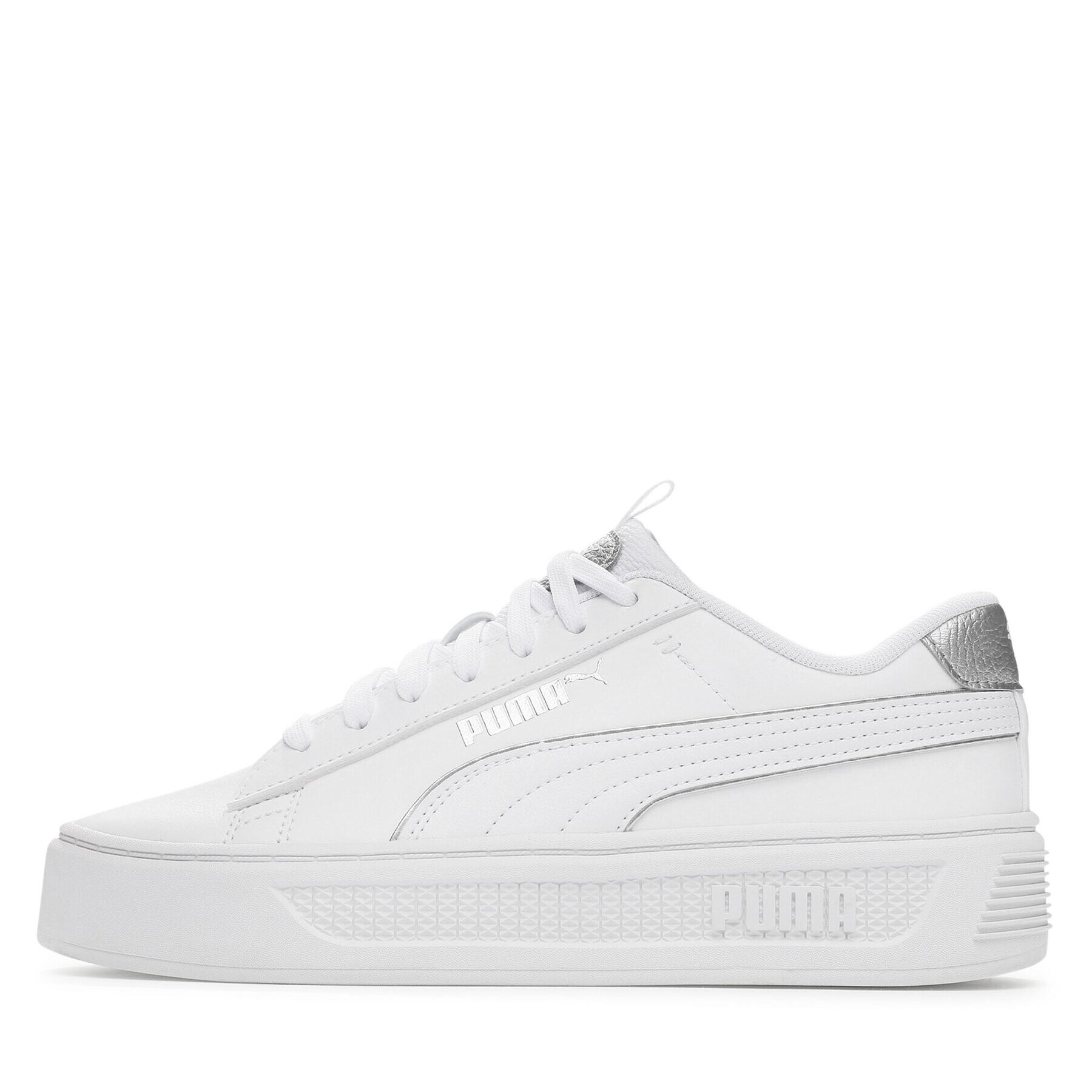 Puma Сникърси Smash Platform v3 Pop Up 392504 02 Бял - Pepit.bg