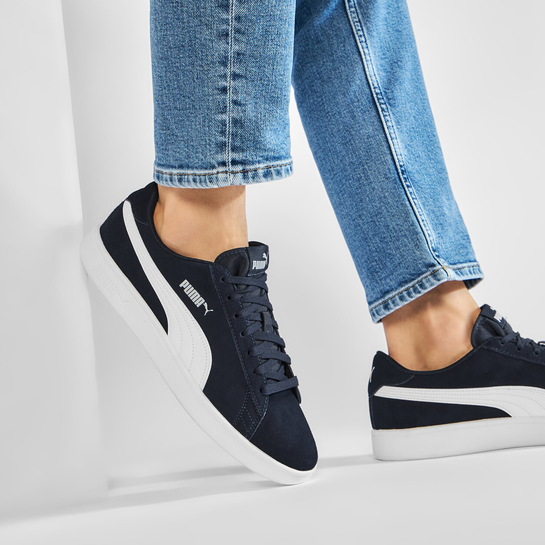 Puma Сникърси Smash V2 364989 04 Тъмносин - Pepit.bg