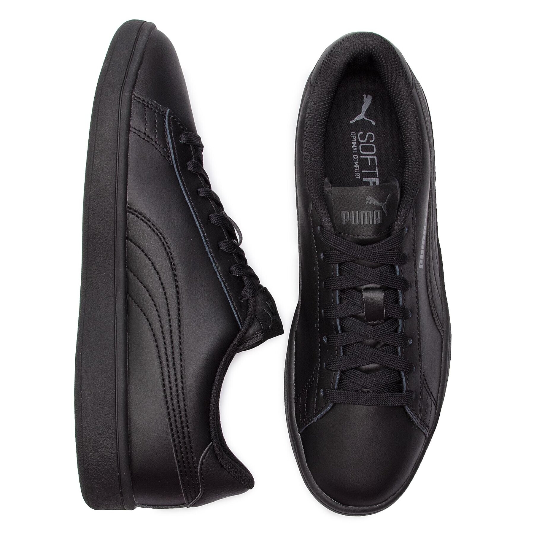 Puma Сникърси Smash V2 L Jr 365170 01 Черен - Pepit.bg
