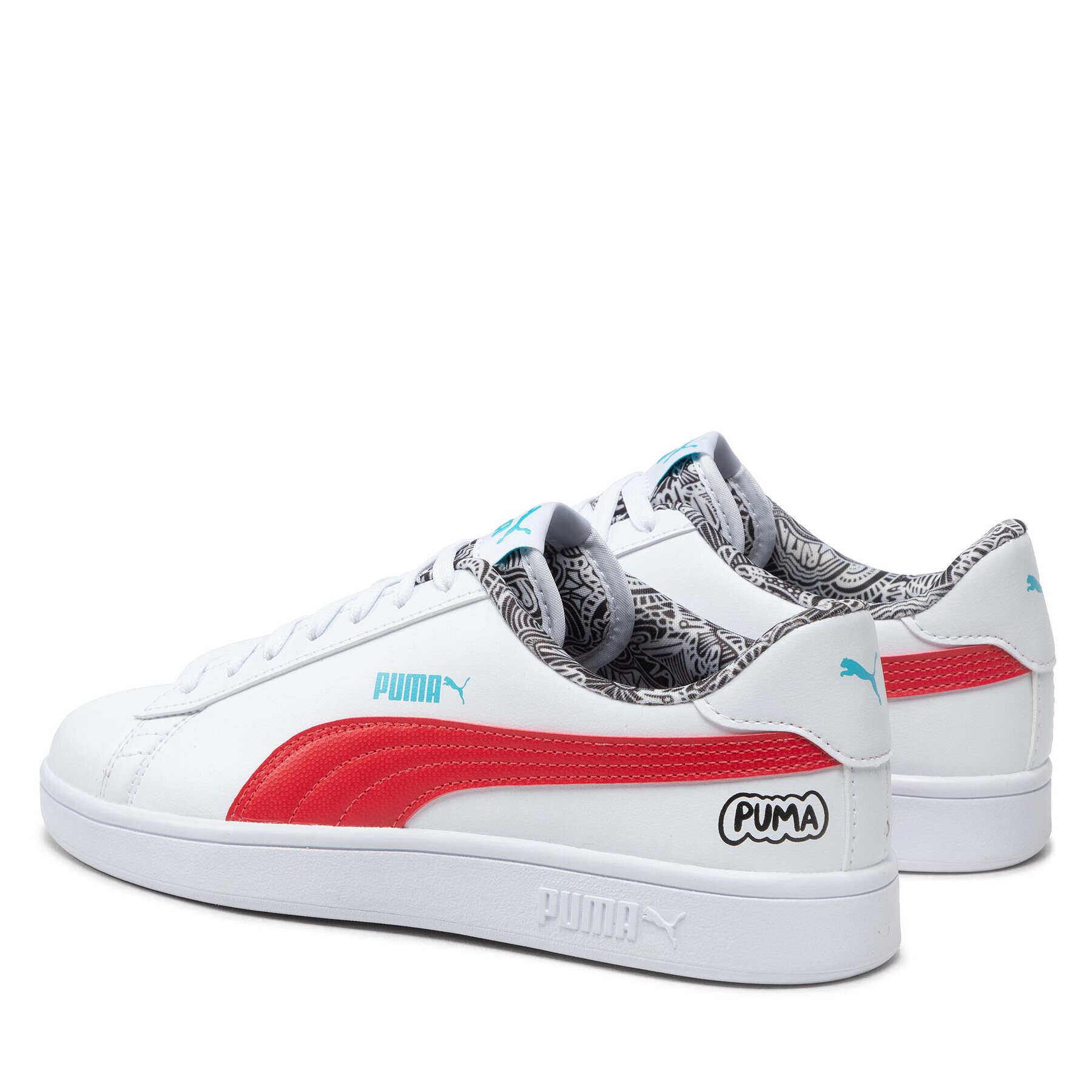 Puma Сникърси Smash V2 Me Happy 386396 01 Бял - Pepit.bg