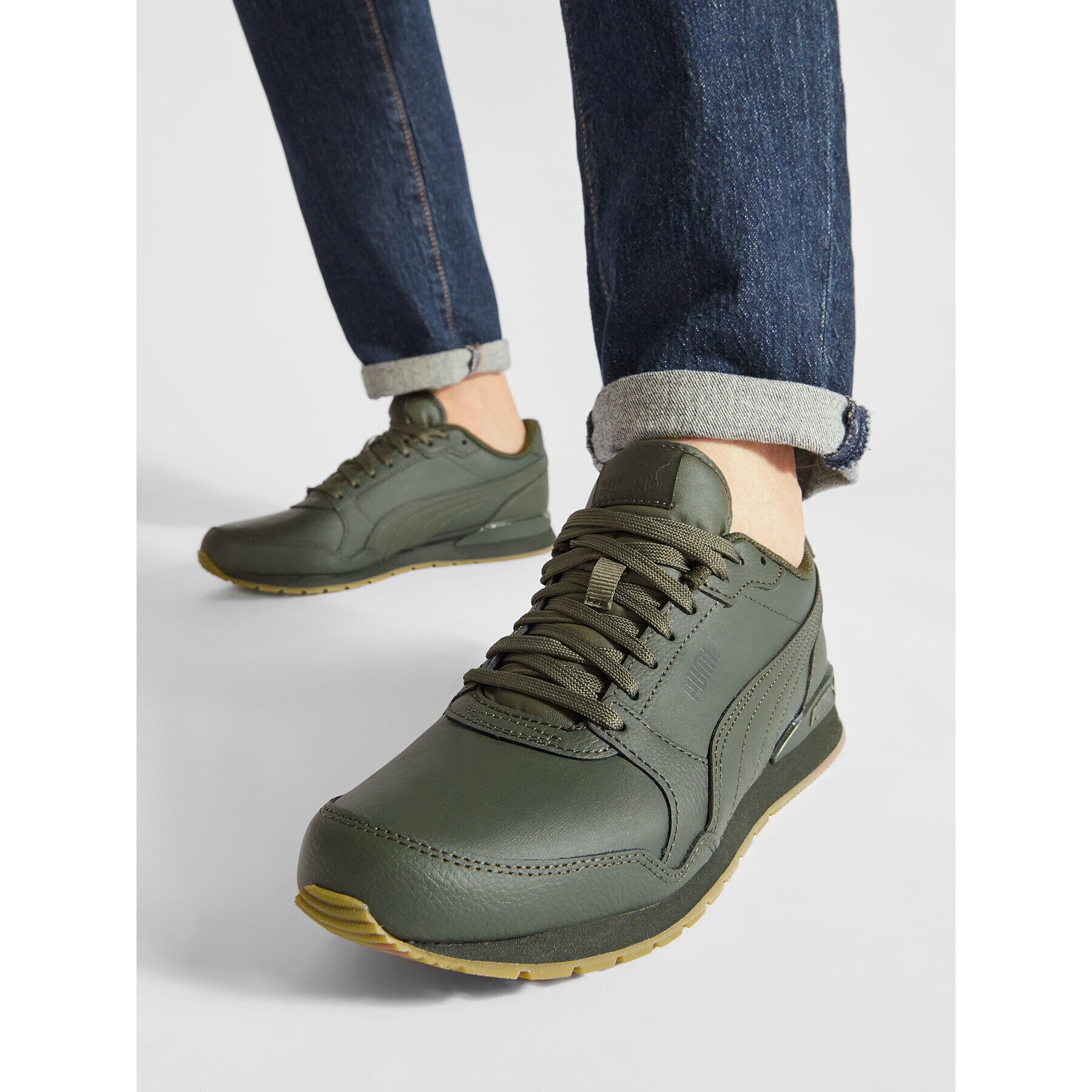 Puma Сникърси St Runer V3 L 384855 16 Зелен - Pepit.bg