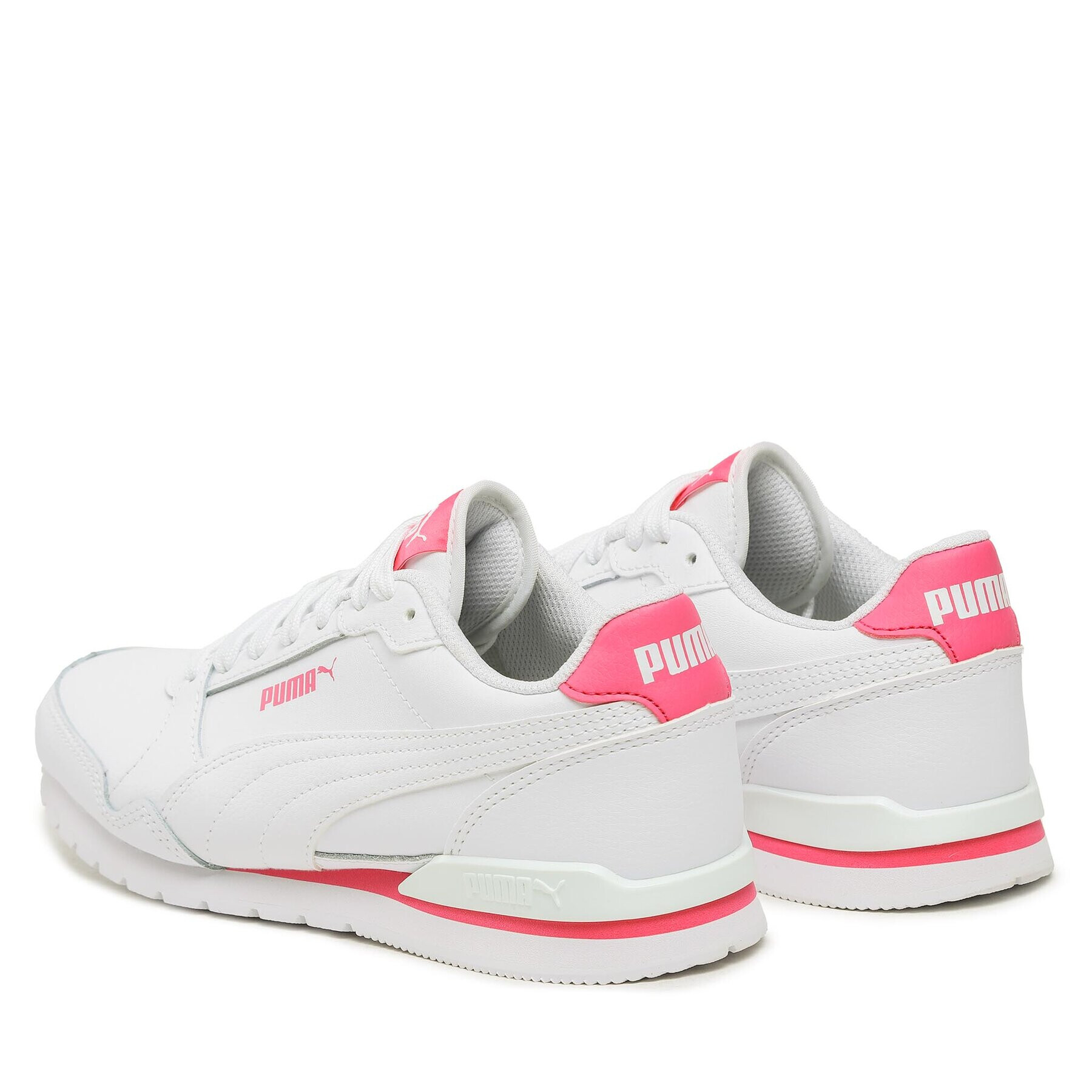 Puma Сникърси St Runner v3 L Jr 384904 04 Бял - Pepit.bg