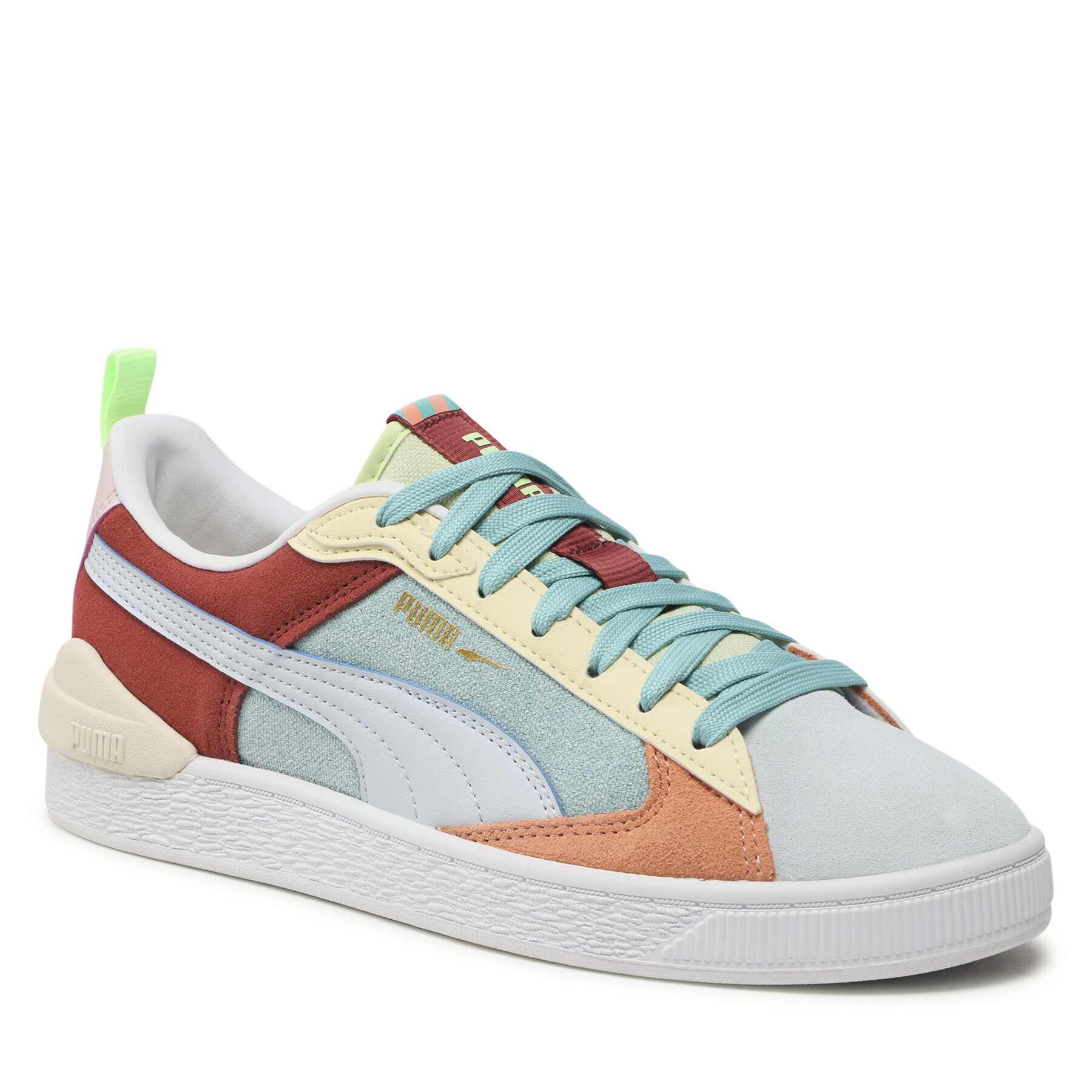 Puma Сникърси Suede Bloc WTFormstripe2 383895 02 Цветен - Pepit.bg