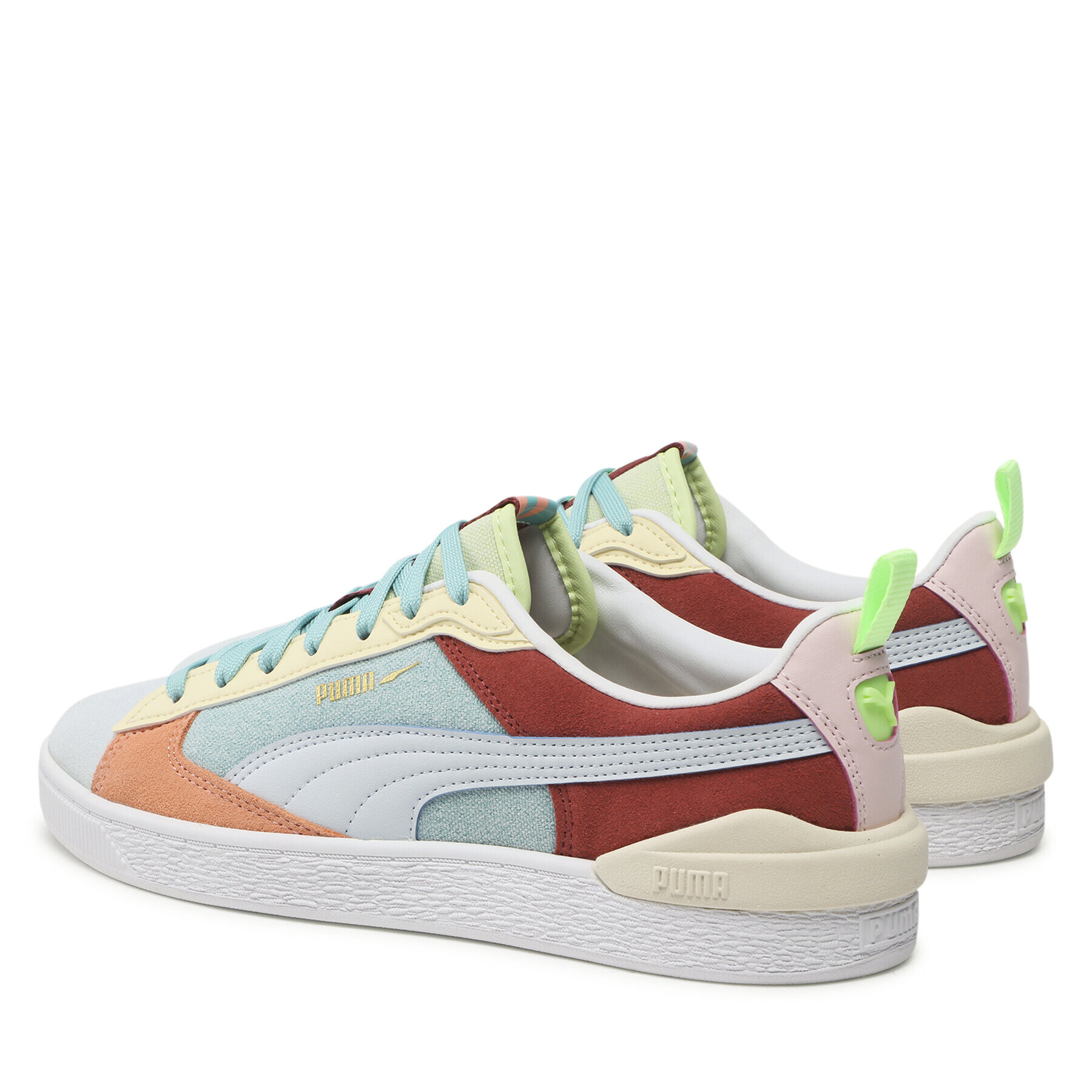 Puma Сникърси Suede Bloc WTFormstripe2 383895 02 Цветен - Pepit.bg