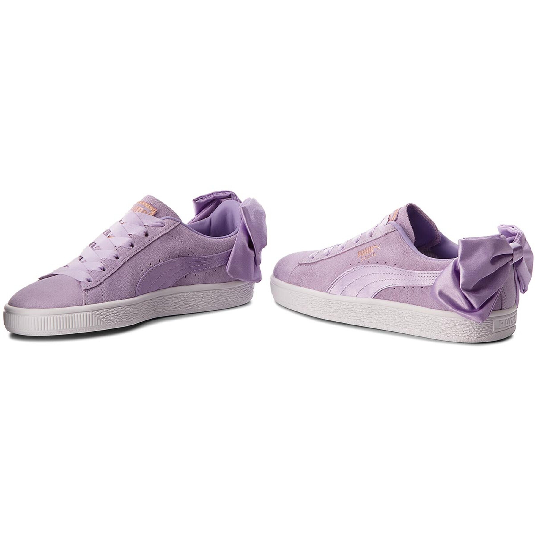 Puma Сникърси Suede Bow Jr 367316 03 Виолетов - Pepit.bg