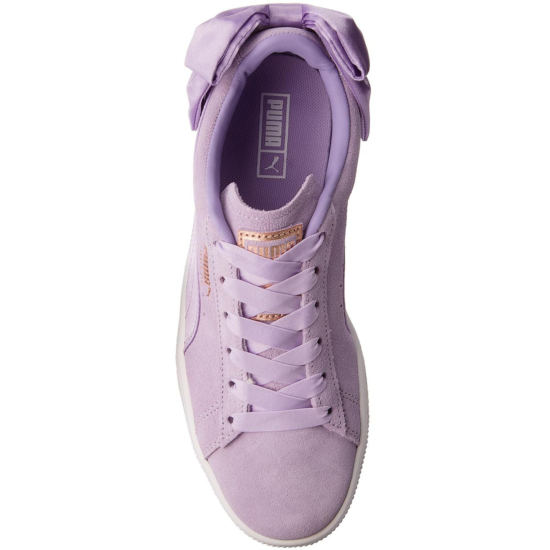 Puma Сникърси Suede Bow Jr 367316 03 Виолетов - Pepit.bg