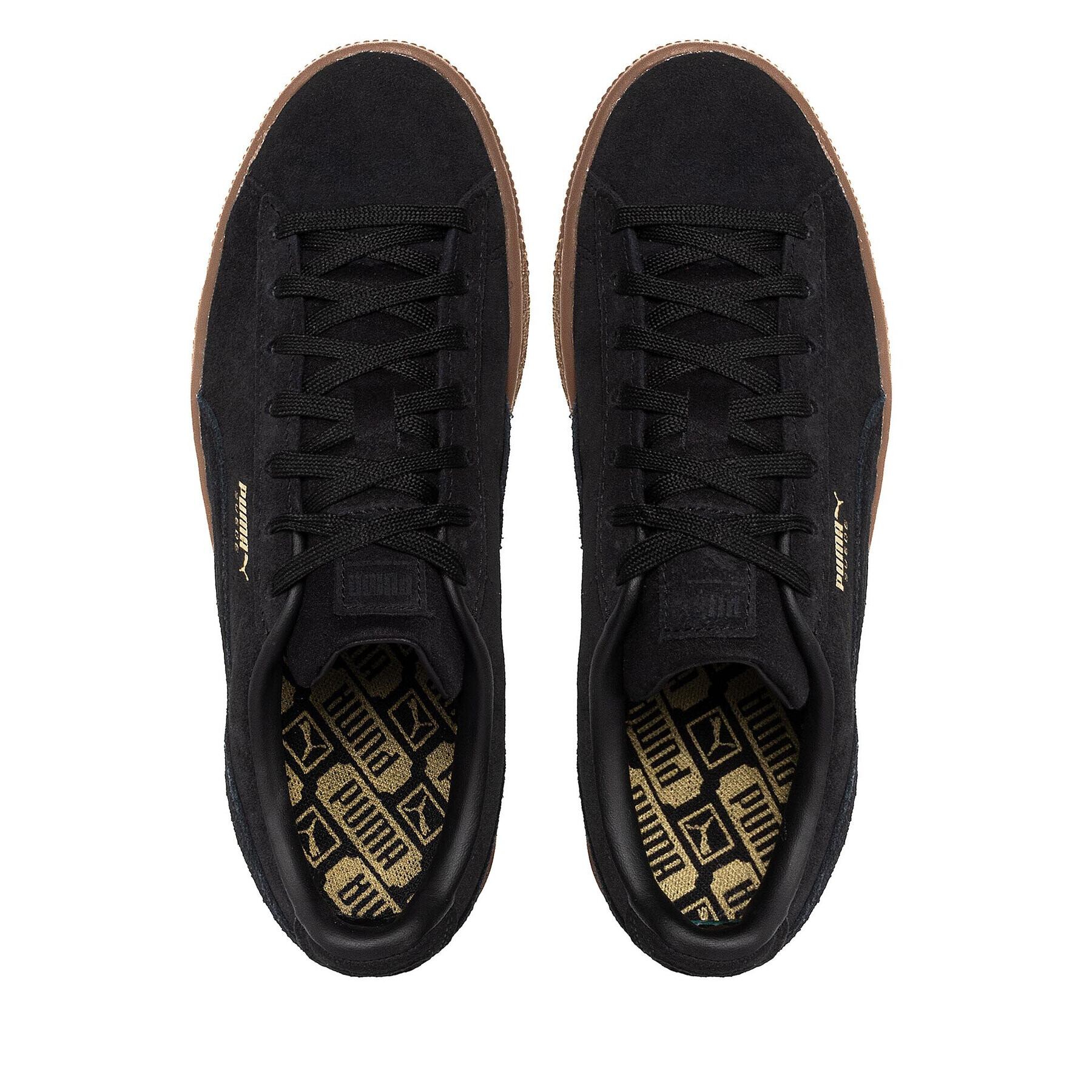 Puma Сникърси Suede Gum Jr 382237 01 Черен - Pepit.bg