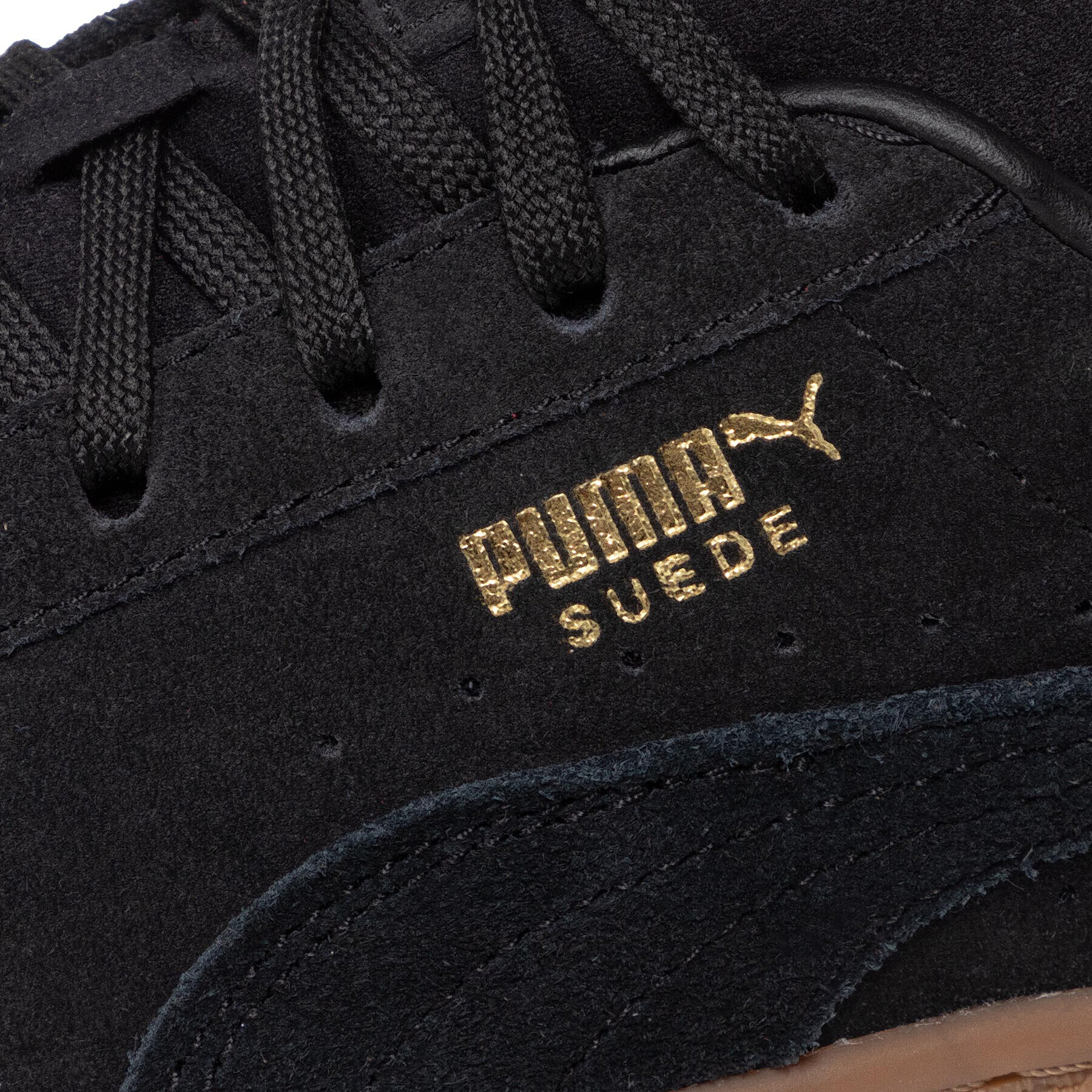 Puma Сникърси Suede Gum Jr 382237 01 Черен - Pepit.bg