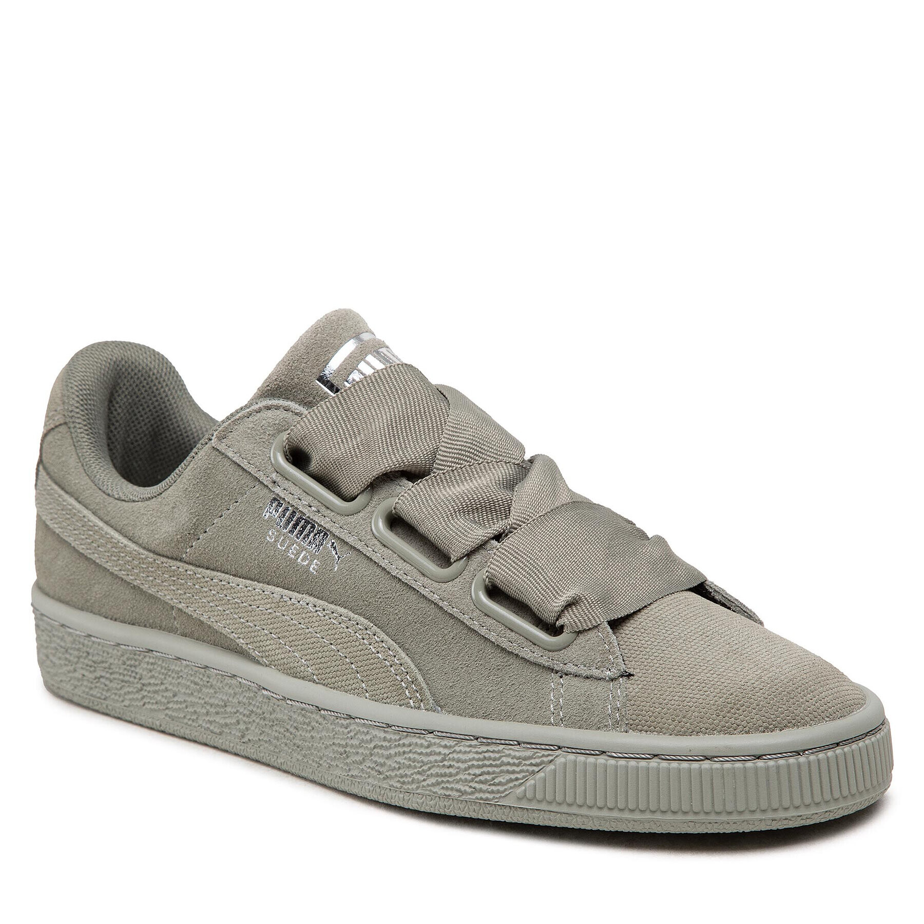 Puma Сникърси Suede Heart Pebble Wn's 365210 02 Зелен - Pepit.bg