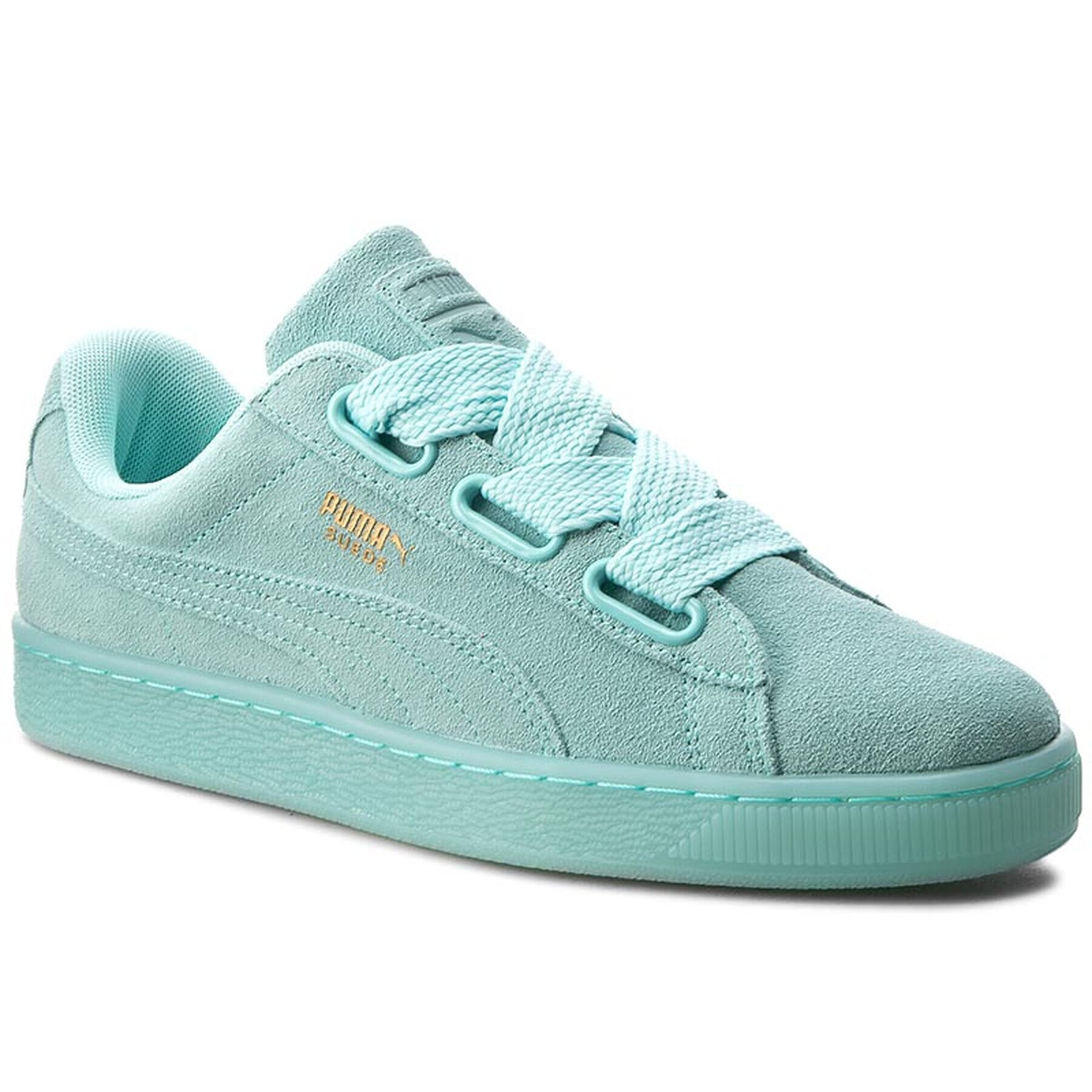 Puma Сникърси Suede Heart Reset Wn's 363229 01 Зелен - Pepit.bg