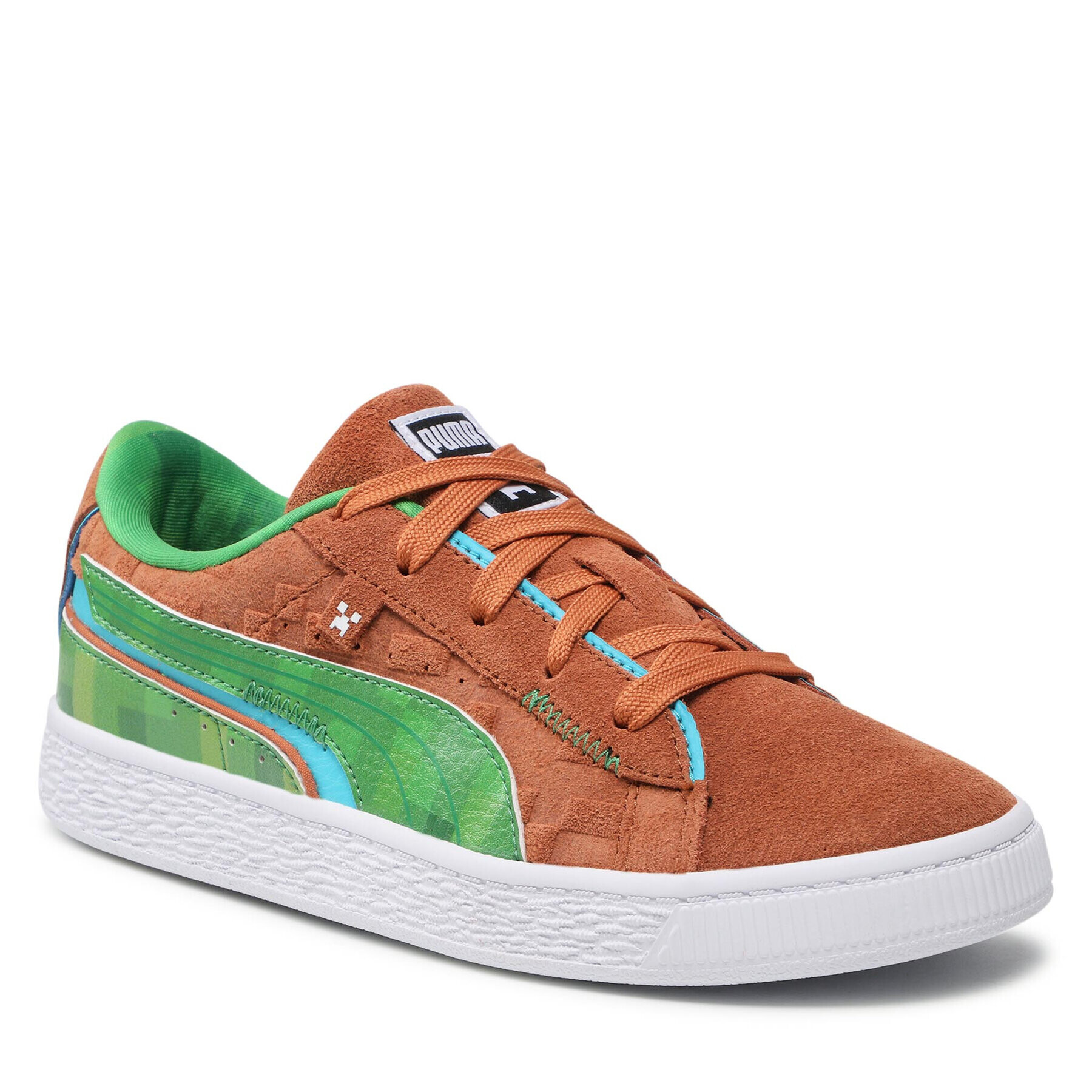Puma Сникърси Suede Minecraft Ps 384486 01 Кафяв - Pepit.bg