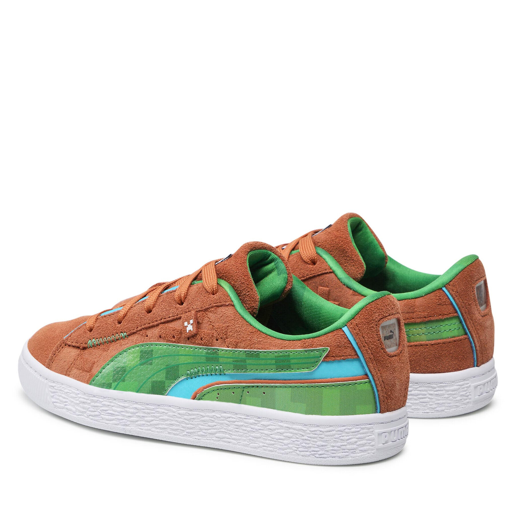 Puma Сникърси Suede Minecraft Ps 384486 01 Кафяв - Pepit.bg