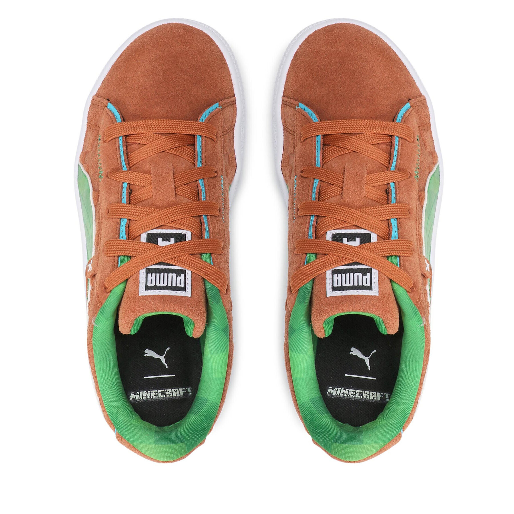 Puma Сникърси Suede Minecraft Ps 384486 01 Кафяв - Pepit.bg