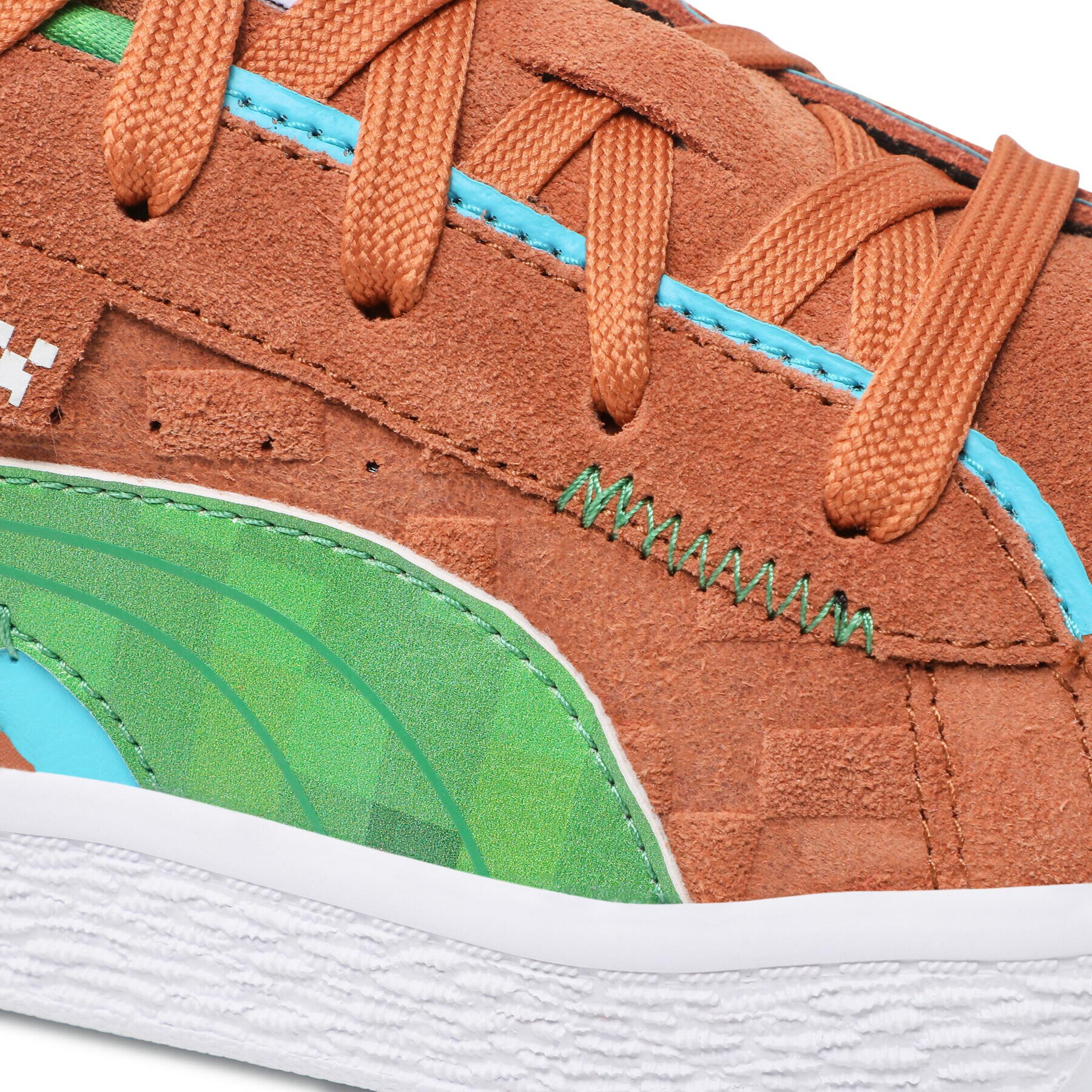 Puma Сникърси Suede Minecraft Ps 384486 01 Кафяв - Pepit.bg
