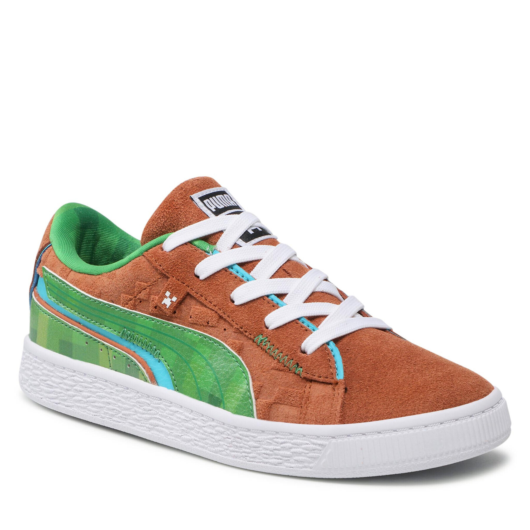 Puma Сникърси Suede Minecraft Ps 384486 01 Кафяв - Pepit.bg