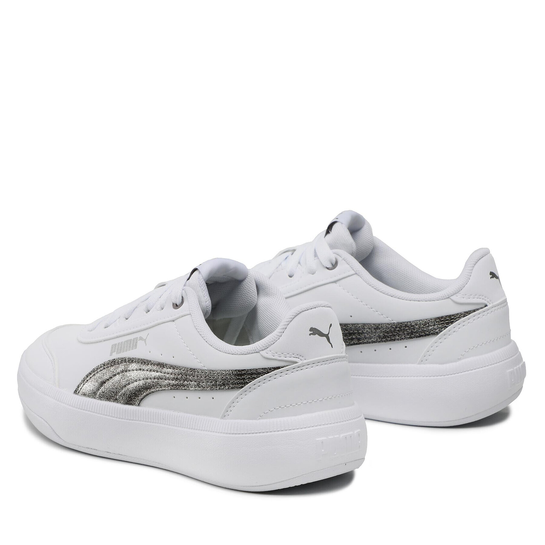 Puma Сникърси Tori Raw Metallics 384599 01 Бял - Pepit.bg