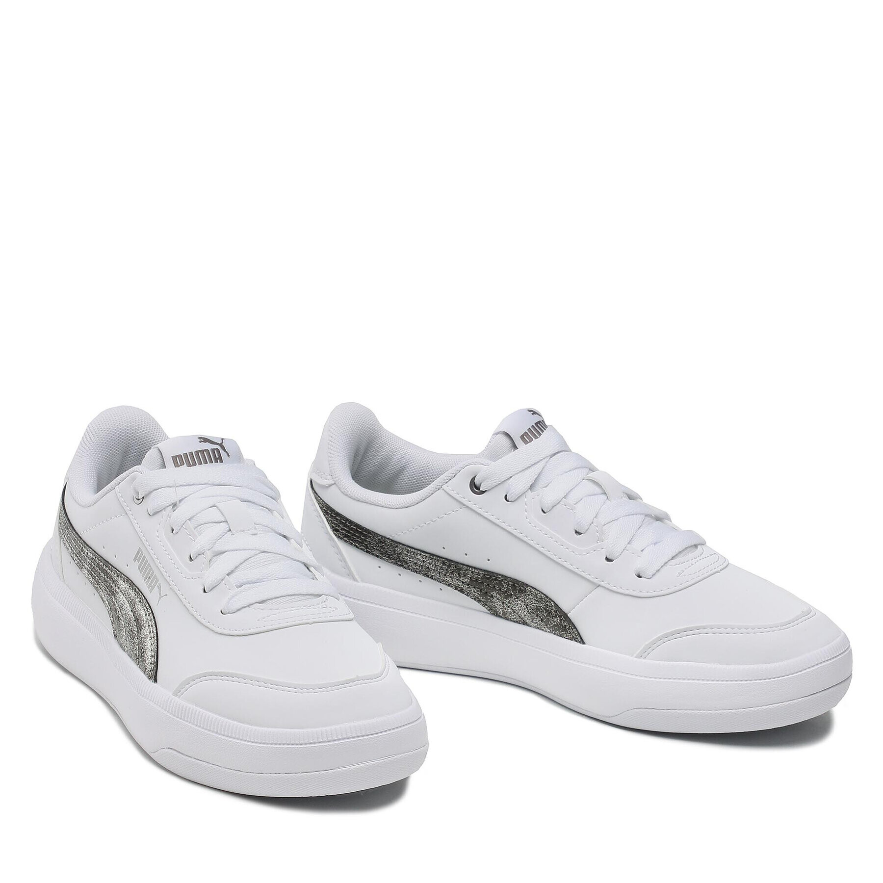 Puma Сникърси Tori Raw Metallics 384599 01 Бял - Pepit.bg