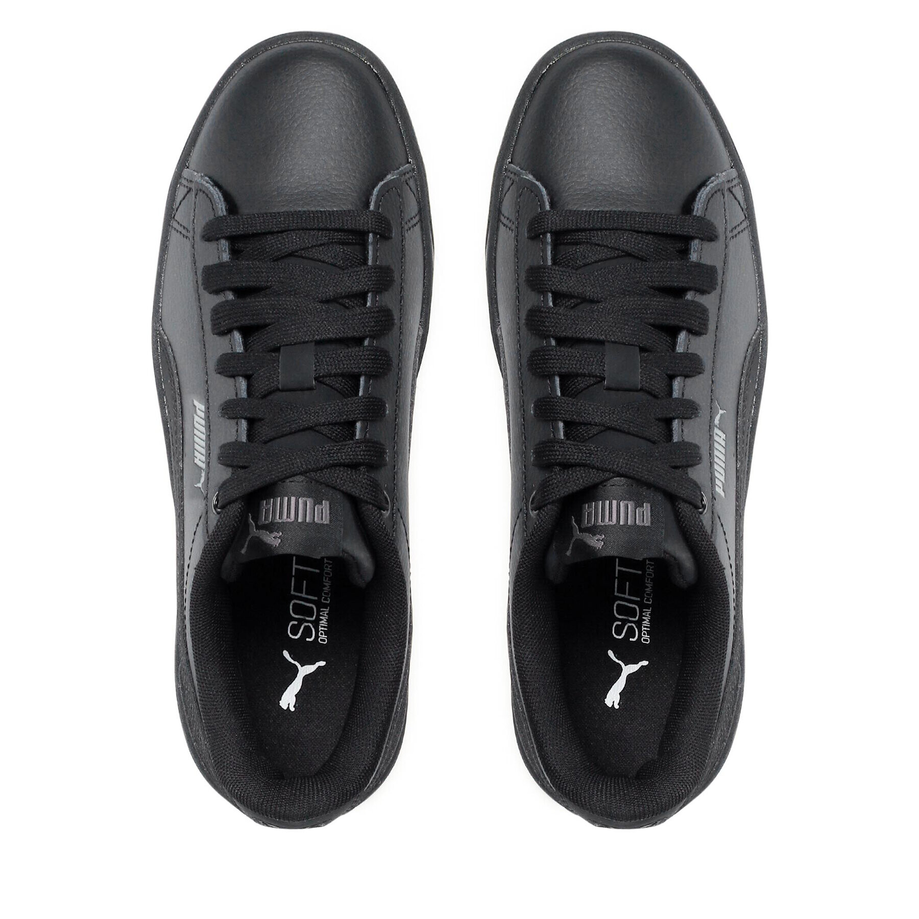 Puma Сникърси Vikky V3 Lthr 383115 01 Черен - Pepit.bg