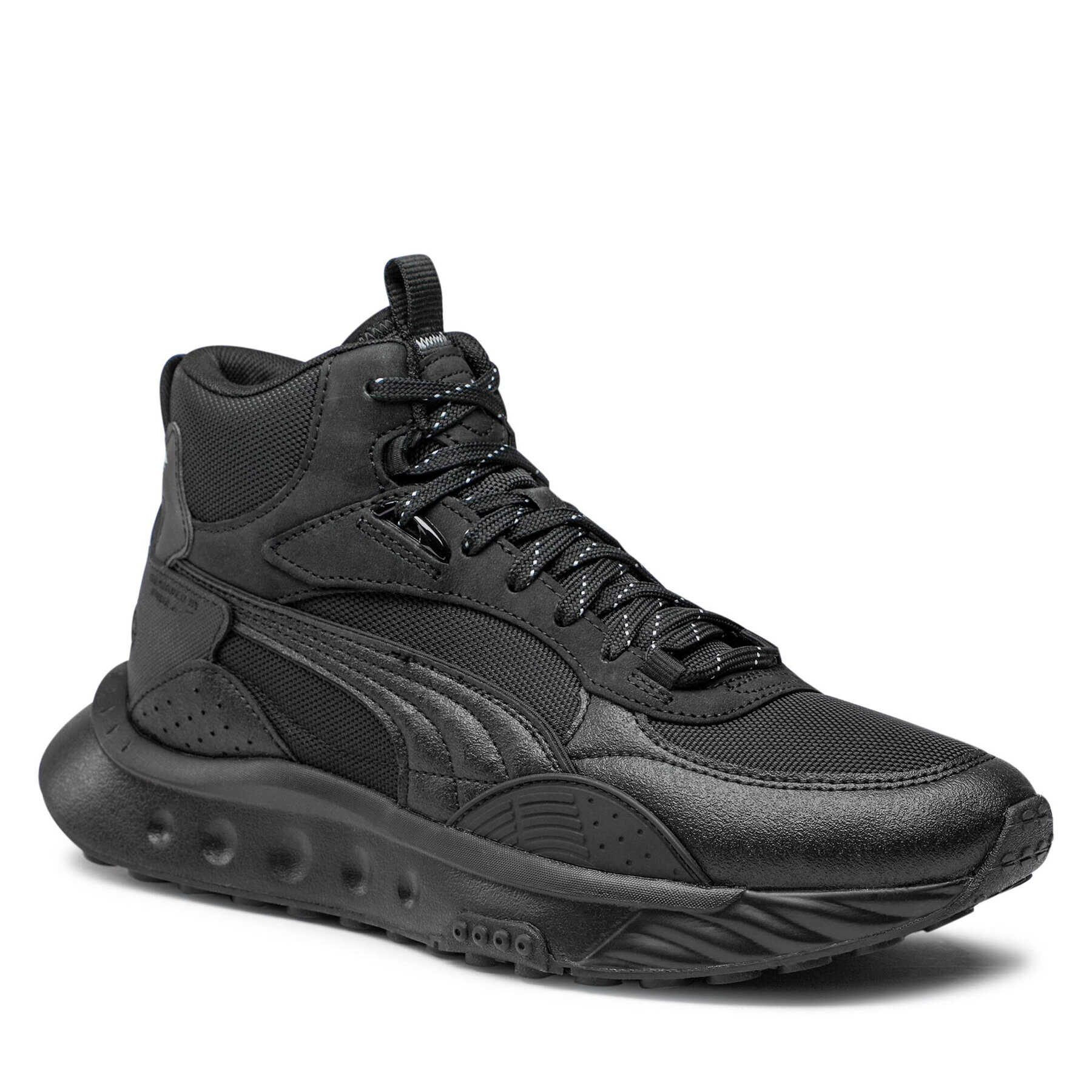 Puma Сникърси Wild Rider Mid Core Ws 382003 01 Черен - Pepit.bg