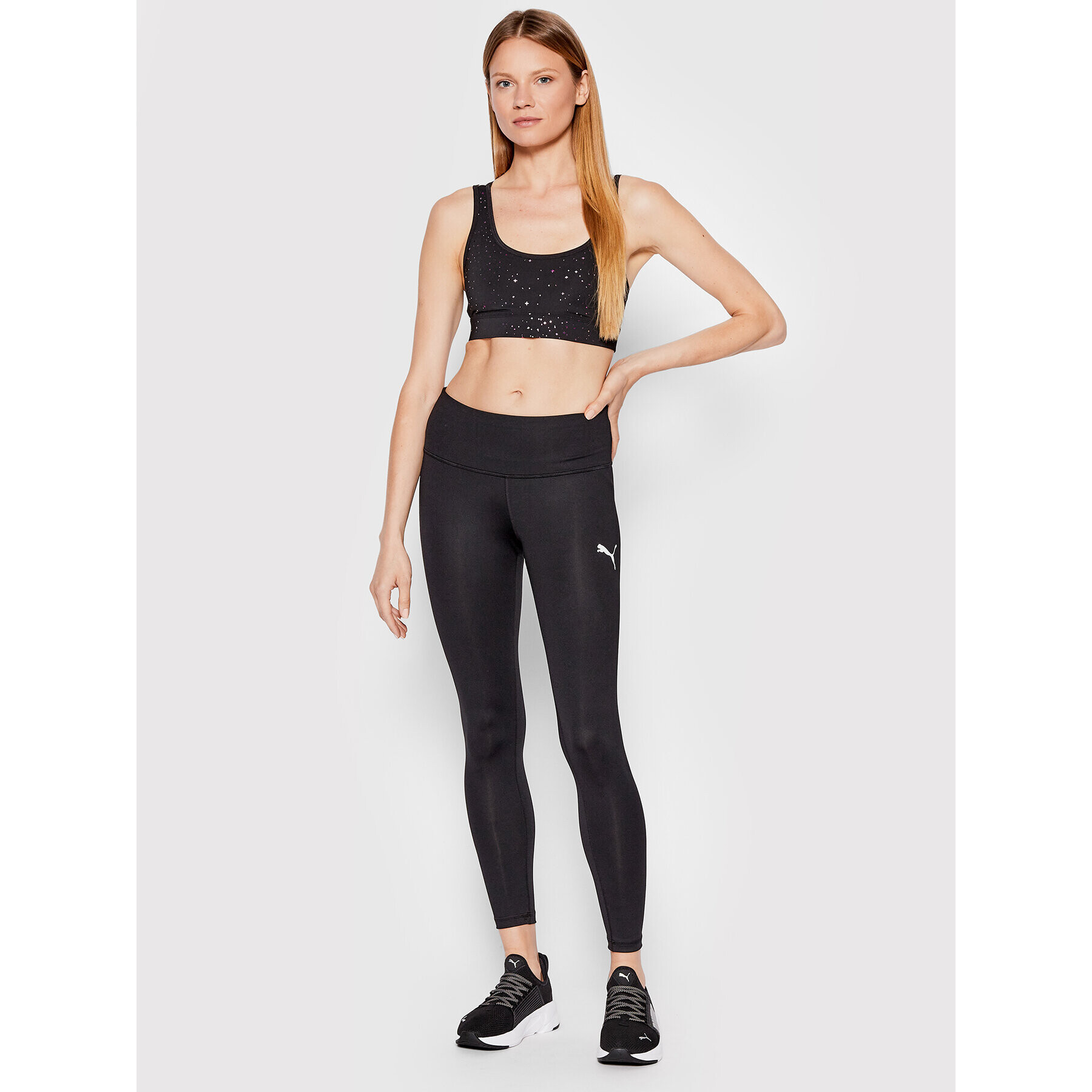 Puma Спортен сутиен Mid Impact 521372 Черен - Pepit.bg