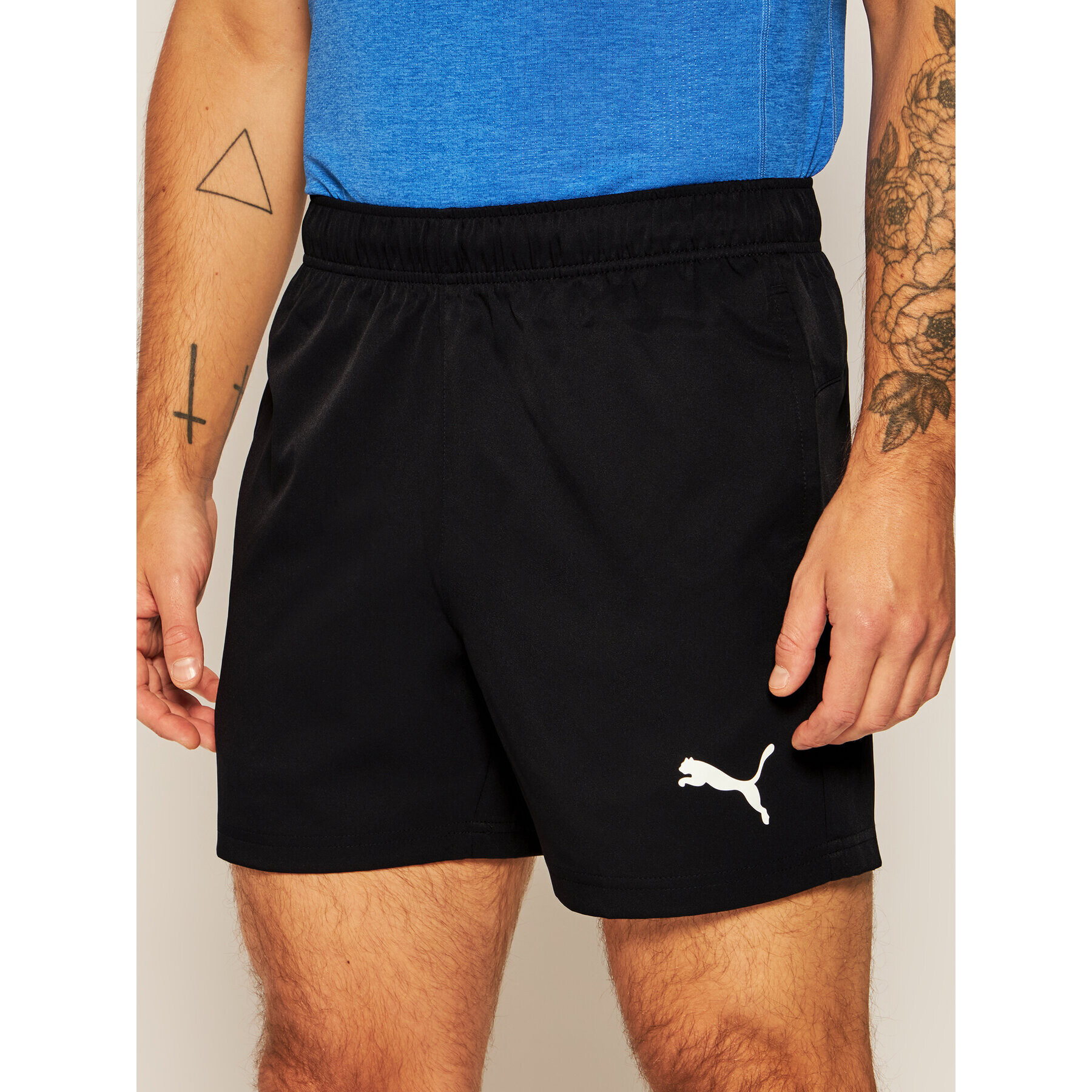 Puma Спортни шорти Active Woven 5" 851704 Черен Regular Fit - Pepit.bg