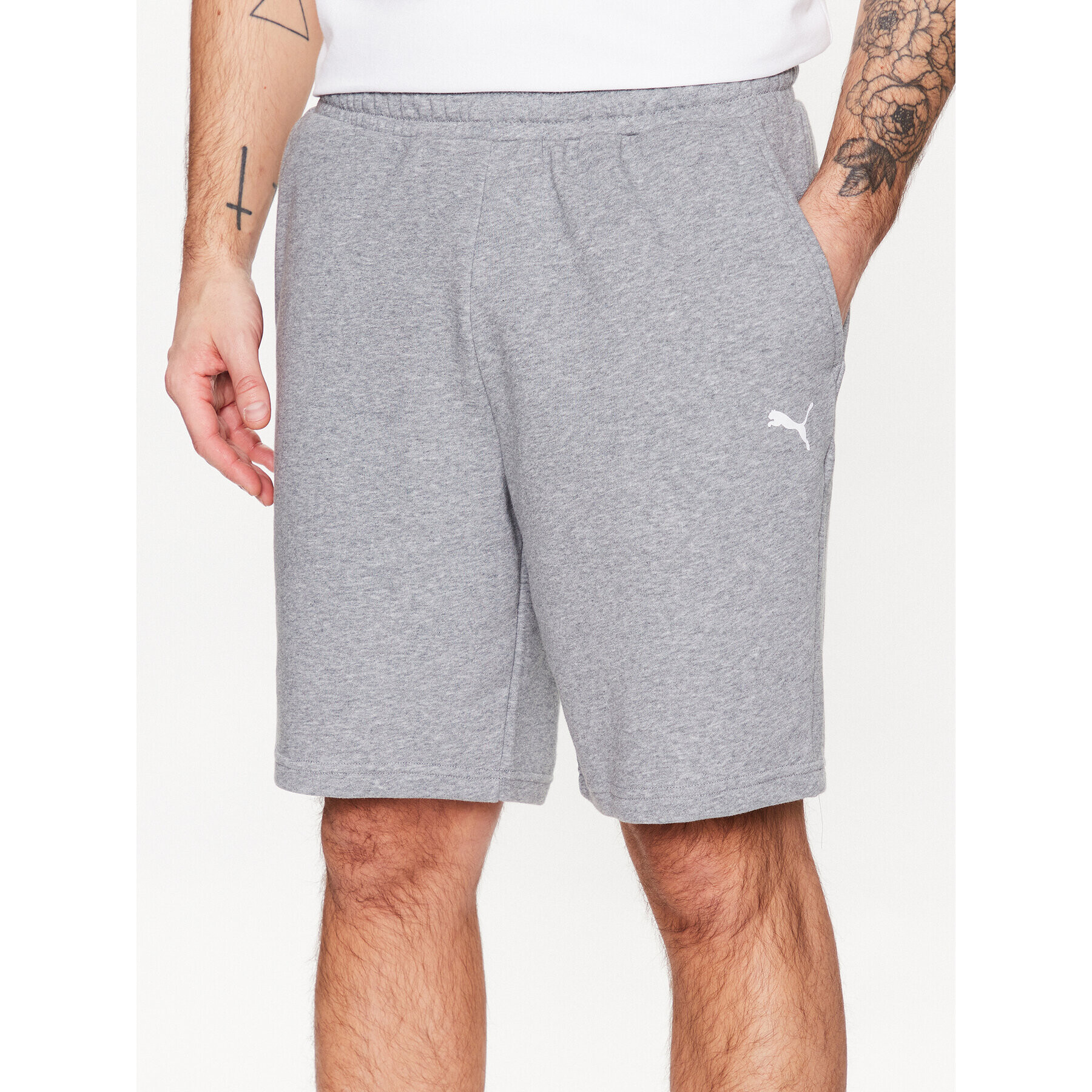 Puma Спортни шорти Bmw Mms Essentials Ft 539976 Сив Regular Fit - Pepit.bg