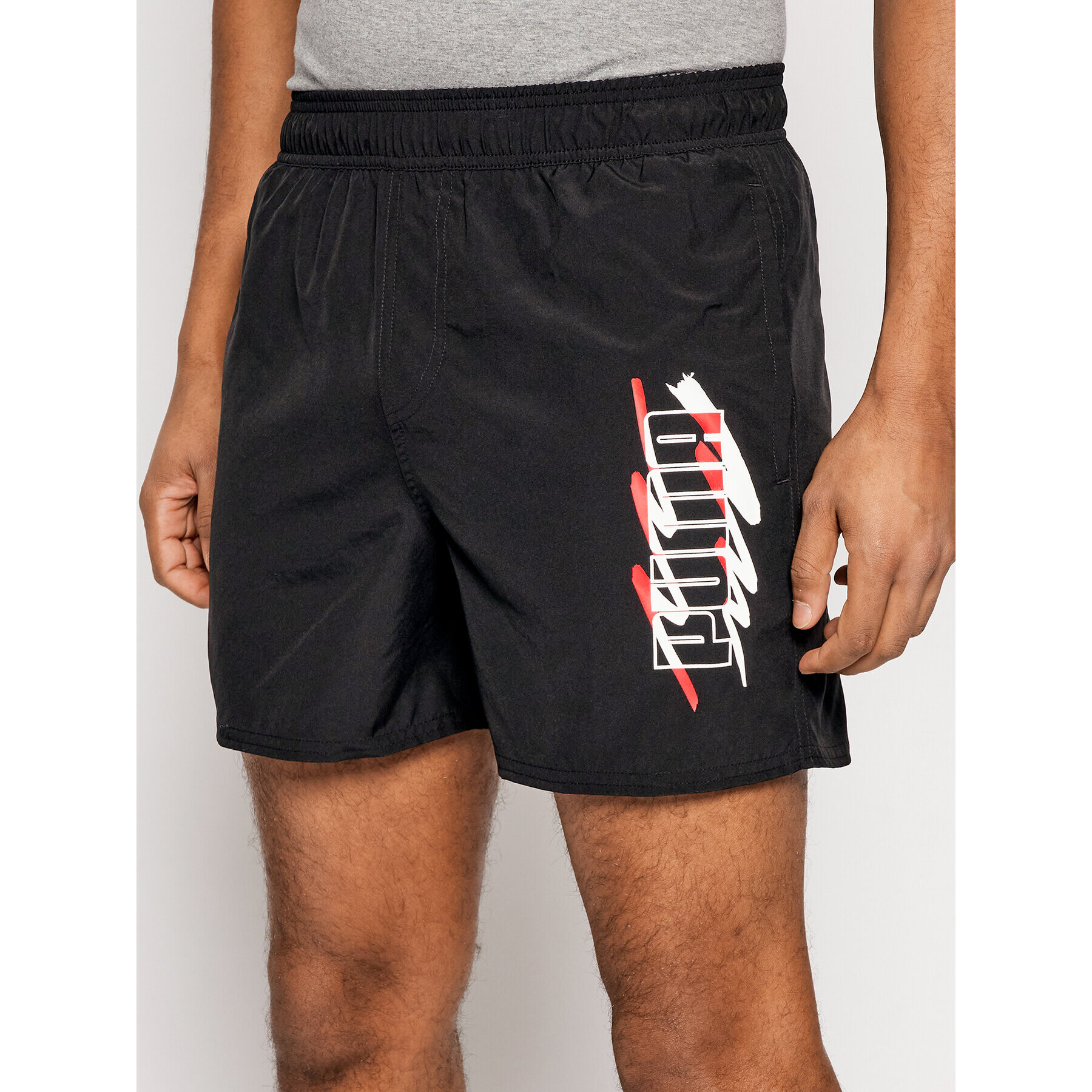 Puma Спортни шорти Ess+ Summer 586744 Черен Regular Fit - Pepit.bg