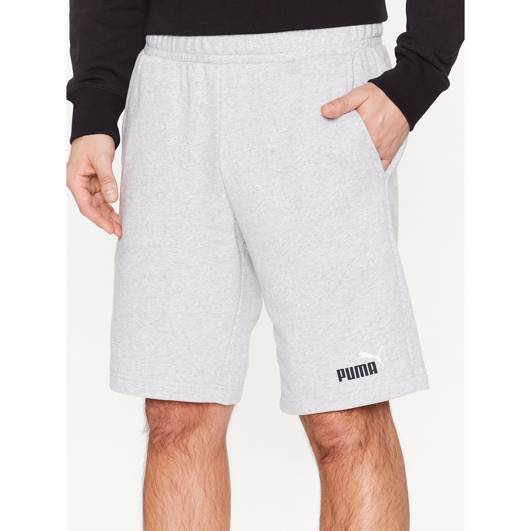 Puma Спортни шорти Essentials+ Two-Tone 586766 Сив Regular Fit - Pepit.bg