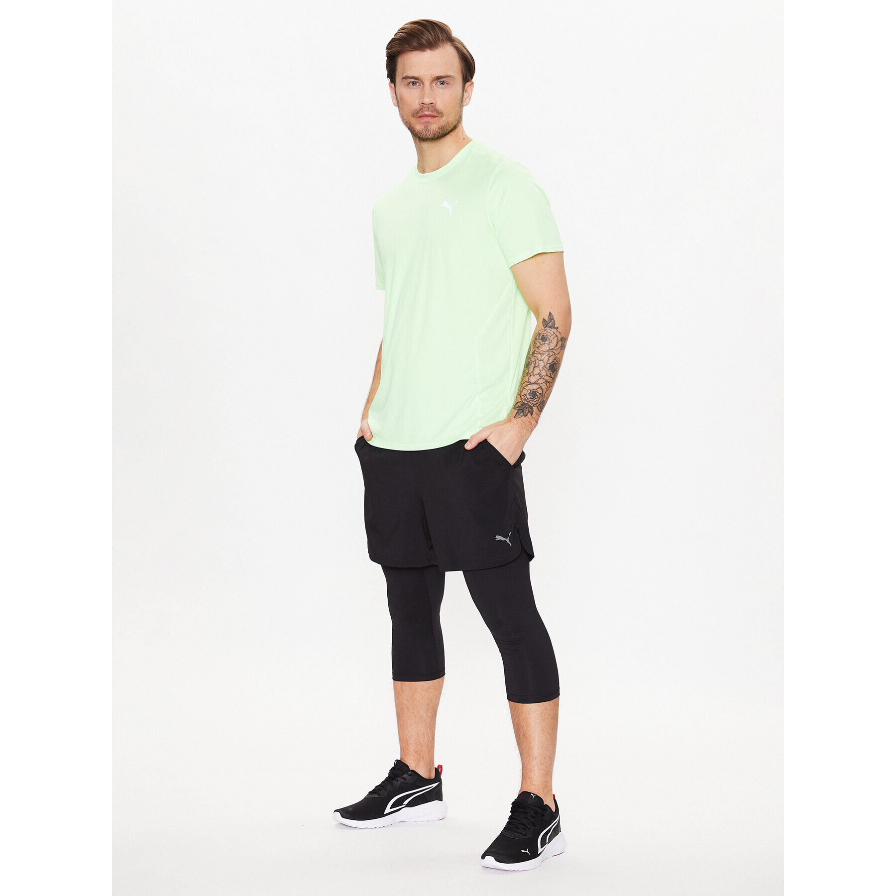 Puma Спортни шорти M Studio 523293 Черен Regular Fit - Pepit.bg