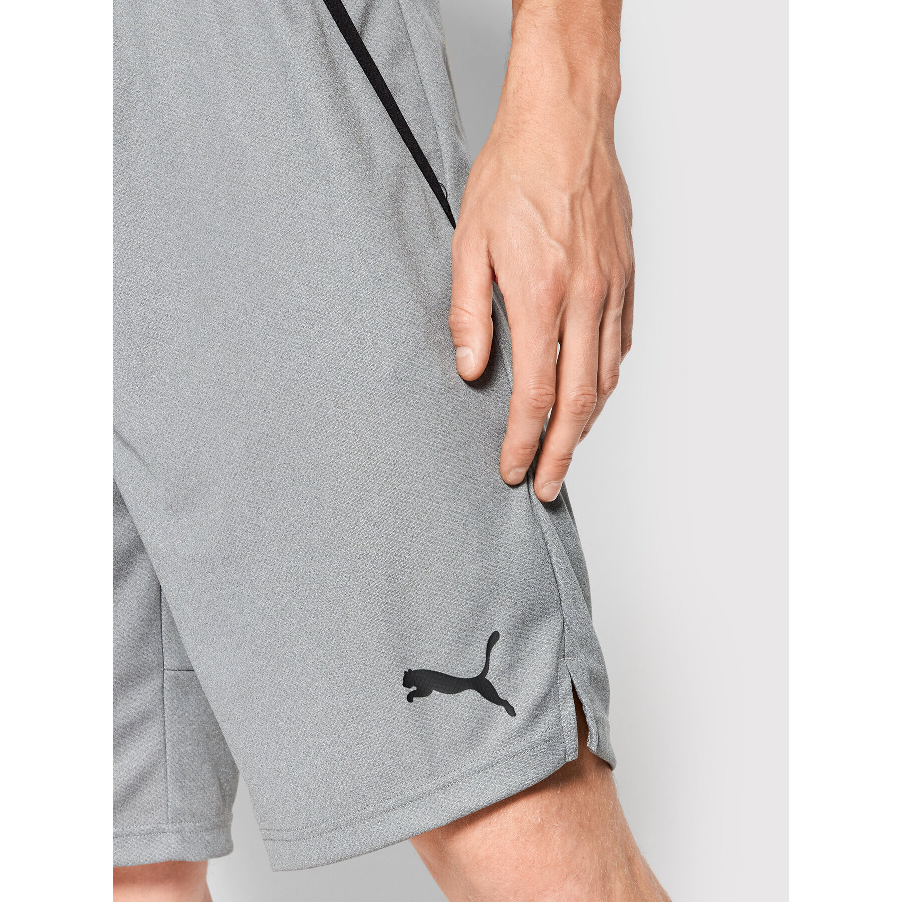 Puma Спортни шорти Rtg Interlock 585835 Сив Regular Fit - Pepit.bg