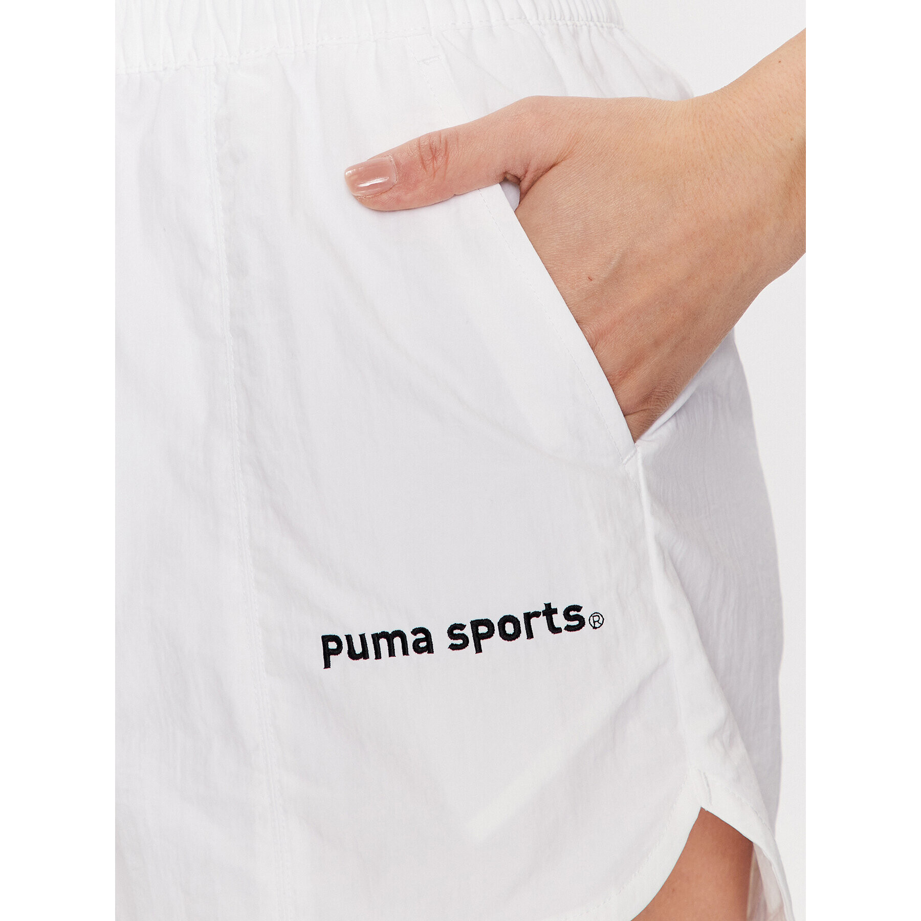 Puma Спортни шорти Team 539005 Бял Relaxed Fit - Pepit.bg