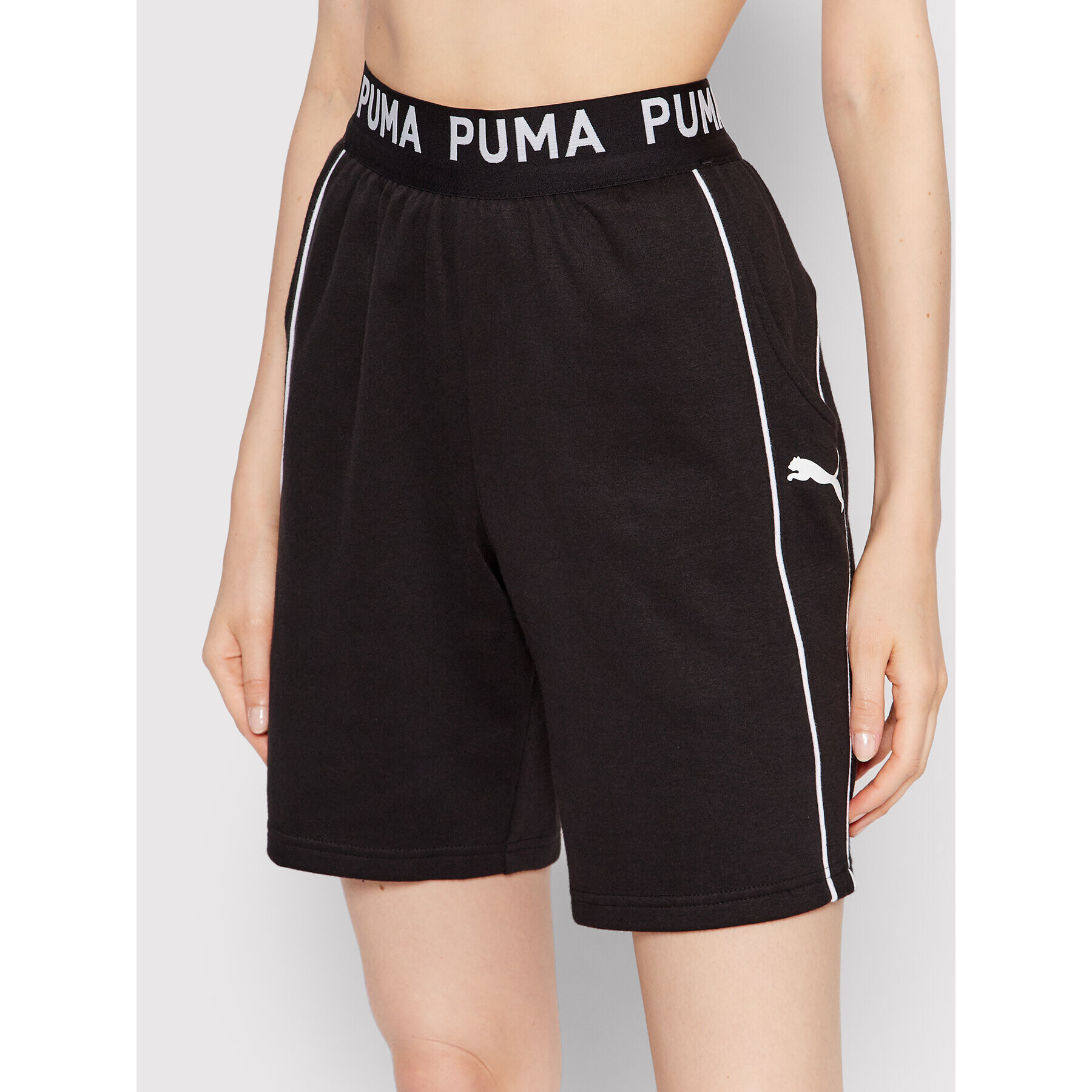 Puma Спортни шорти Train Knit 8 521547 Черен Regular Fit - Pepit.bg
