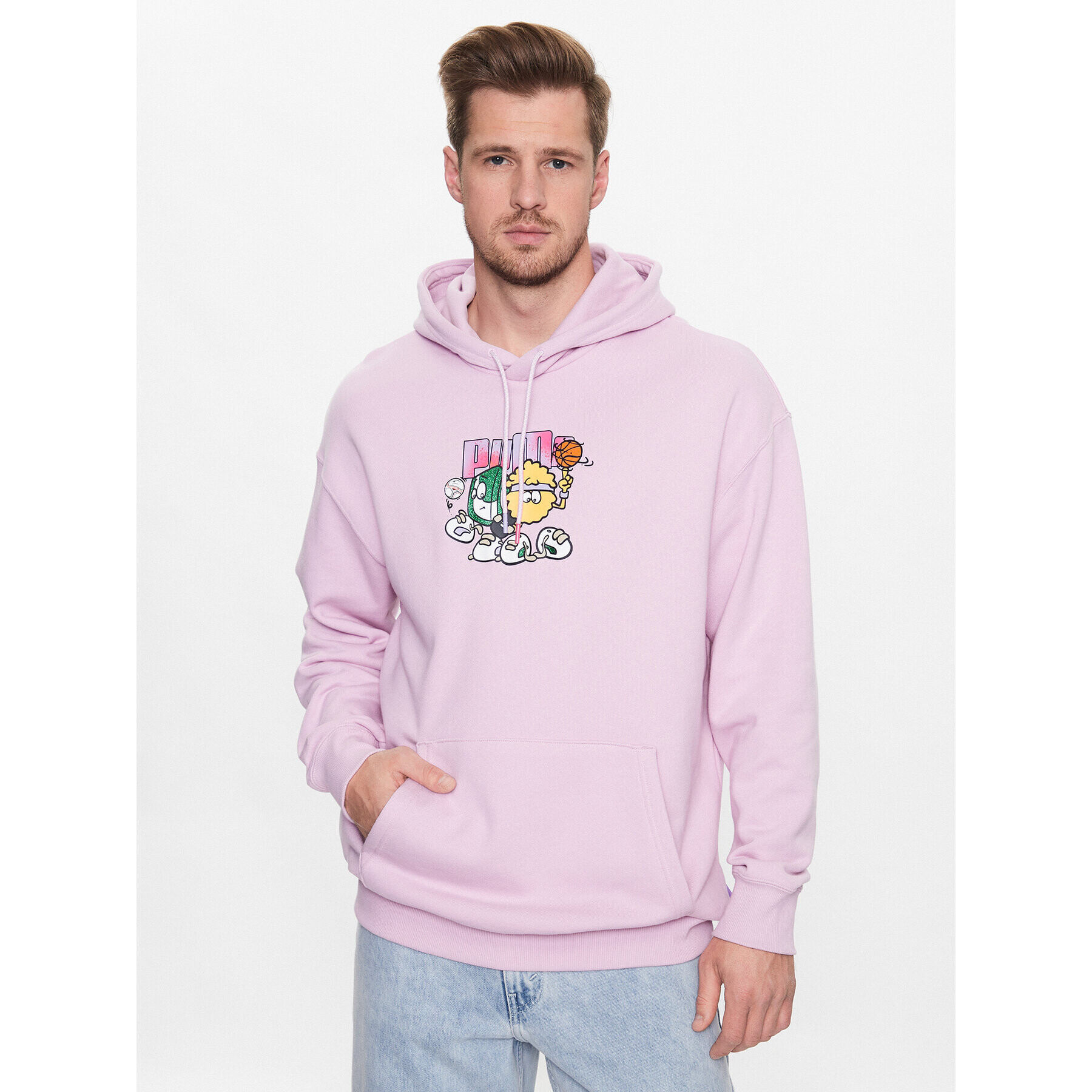 Puma Суитшърт 8ENJAMIN 539822 Виолетов Relaxed Fit - Pepit.bg