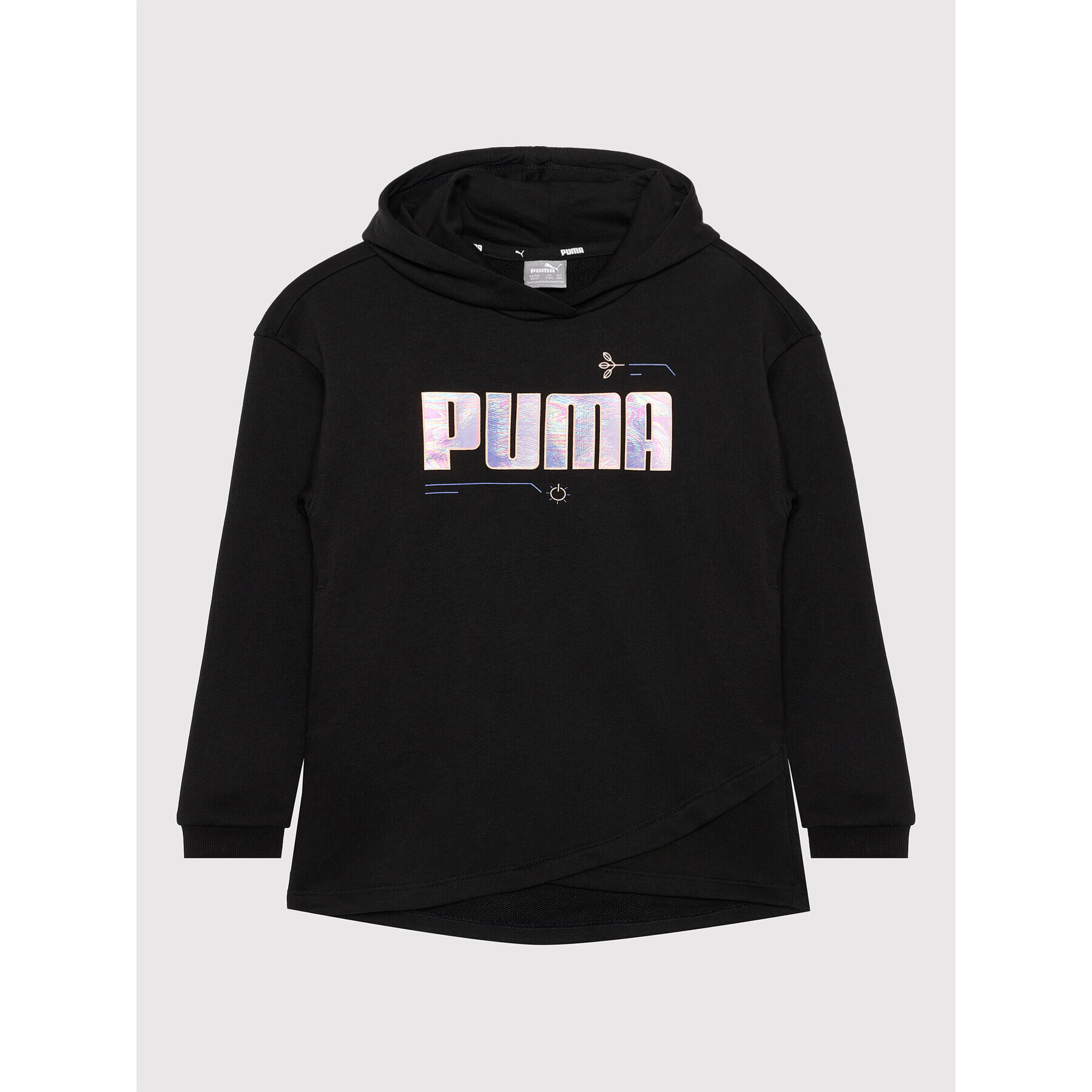 Puma Суитшърт Alpha Elongated 586175 Черен Regular Fit - Pepit.bg