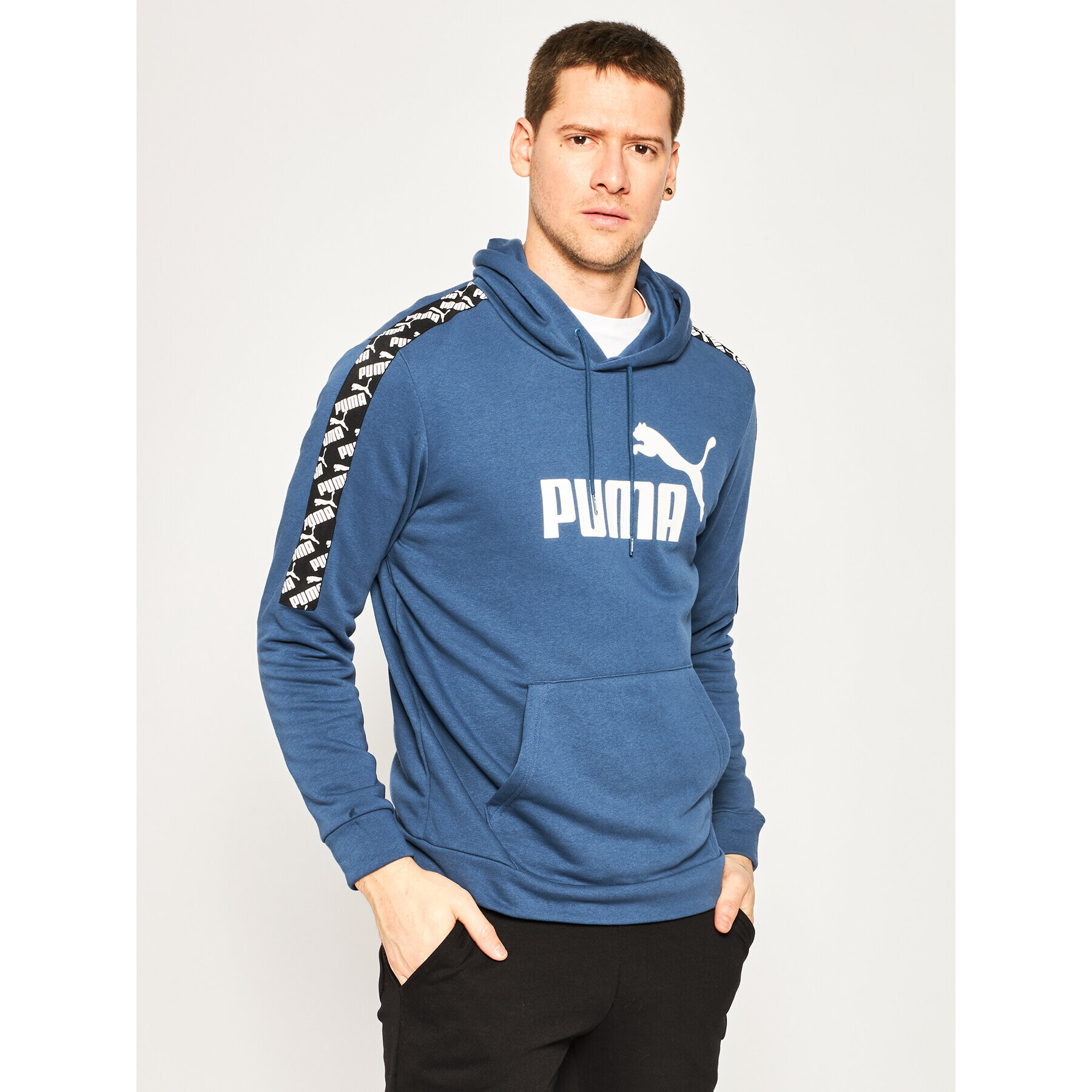 Puma Суитшърт Amplified Hoody 581393 Тъмносин Regular Fit - Pepit.bg