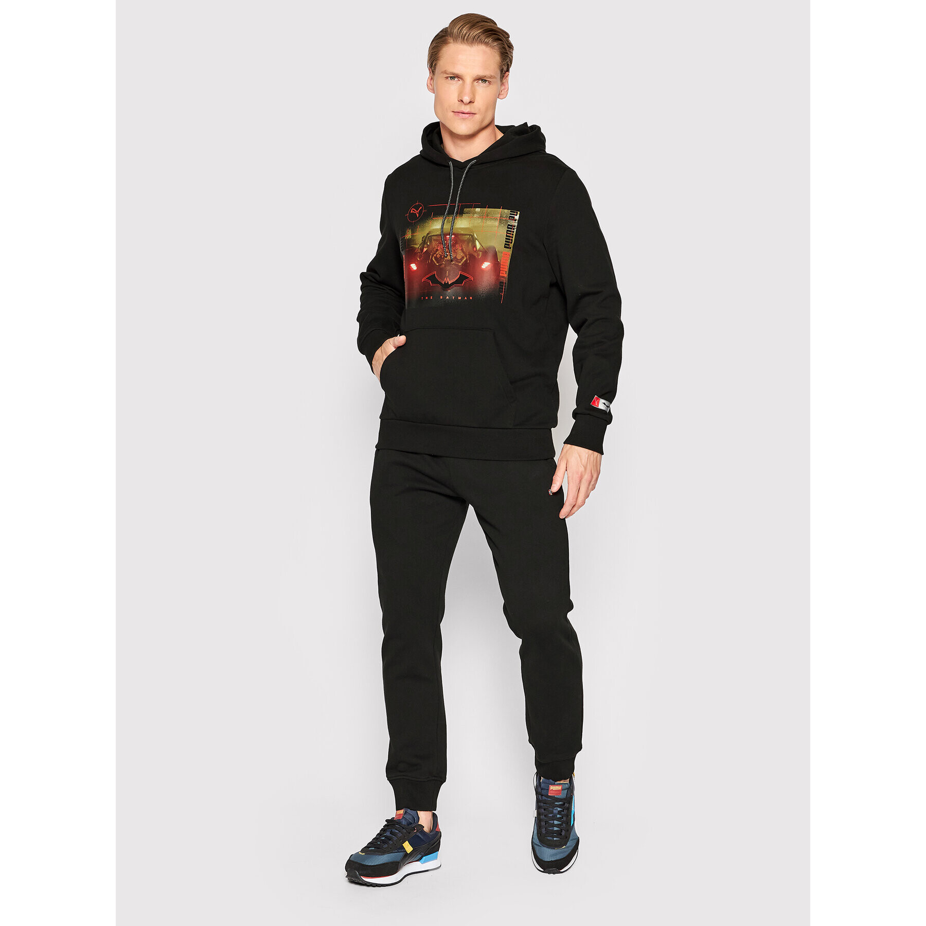 Puma Суитшърт BATMAN 534728 Черен Regular Fit - Pepit.bg