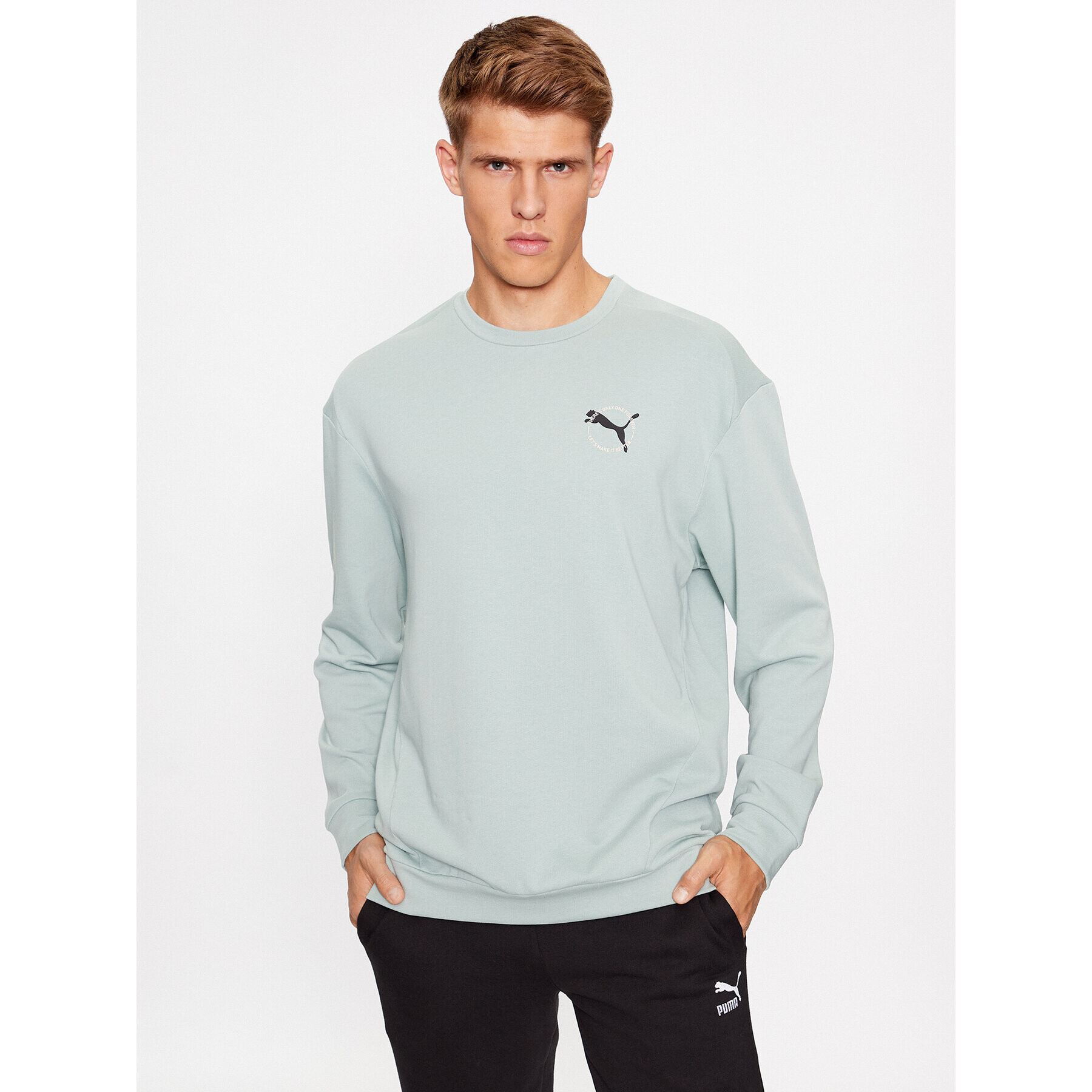 Puma Суитшърт Better Sportswear 676063 Зелен Regular Fit - Pepit.bg