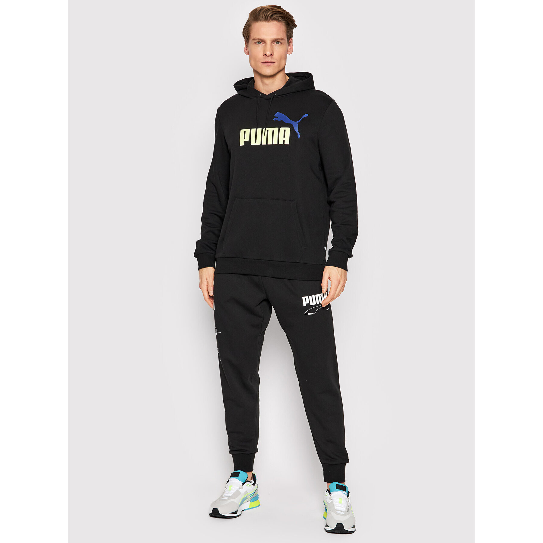 Puma Суитшърт Big Logo 586765 Черен Regular Fit - Pepit.bg