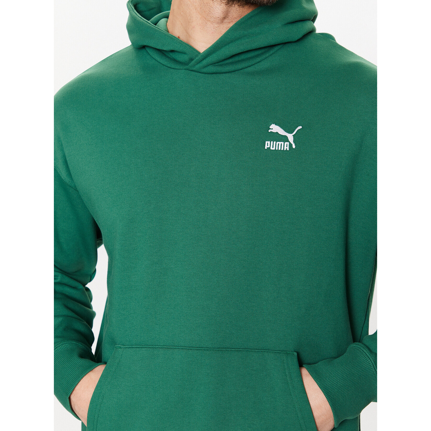 Puma Суитшърт Classics 535601 Зелен Relaxed Fit - Pepit.bg