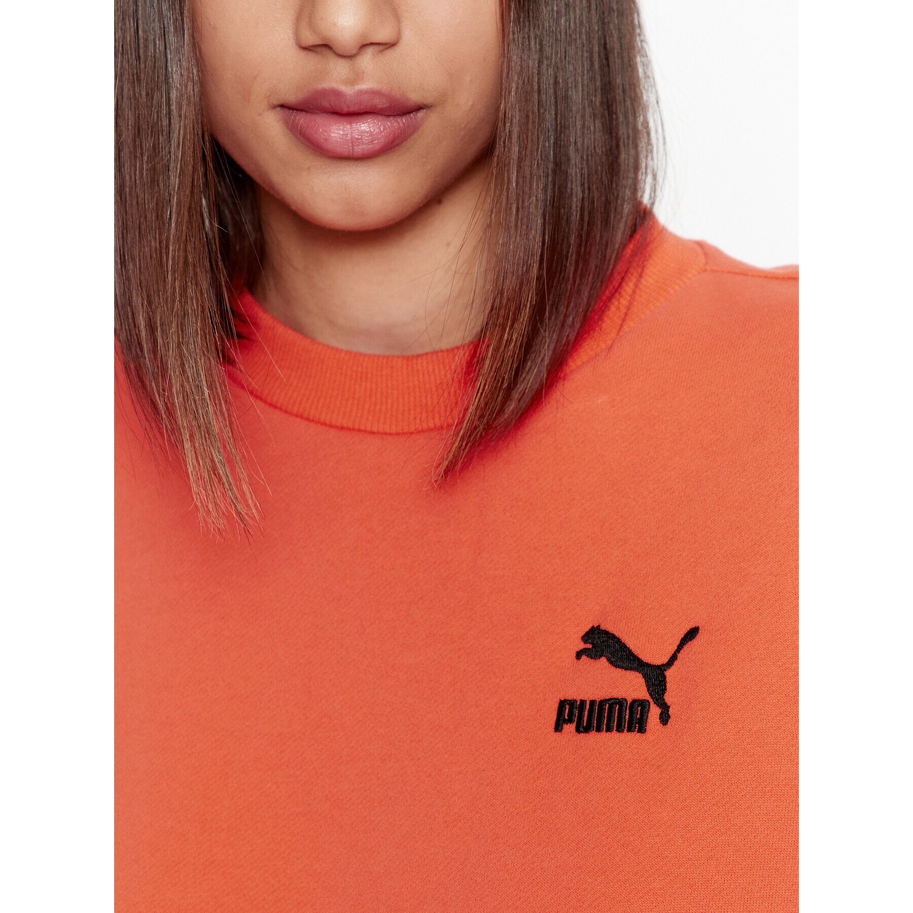 Puma Суитшърт Classics 621408 Оранжев Oversize - Pepit.bg