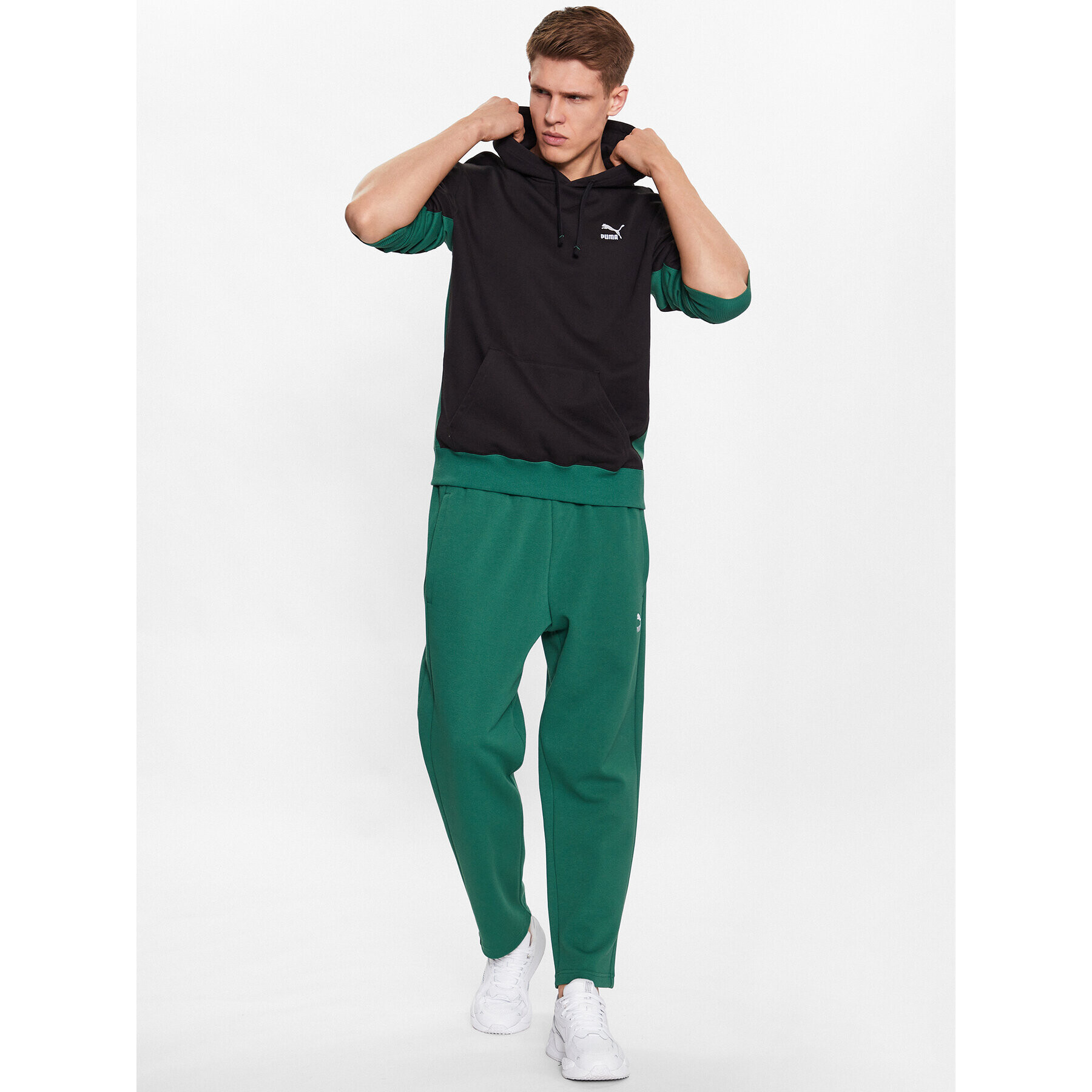 Puma Суитшърт Classics Block 535619 Черен Regular Fit - Pepit.bg