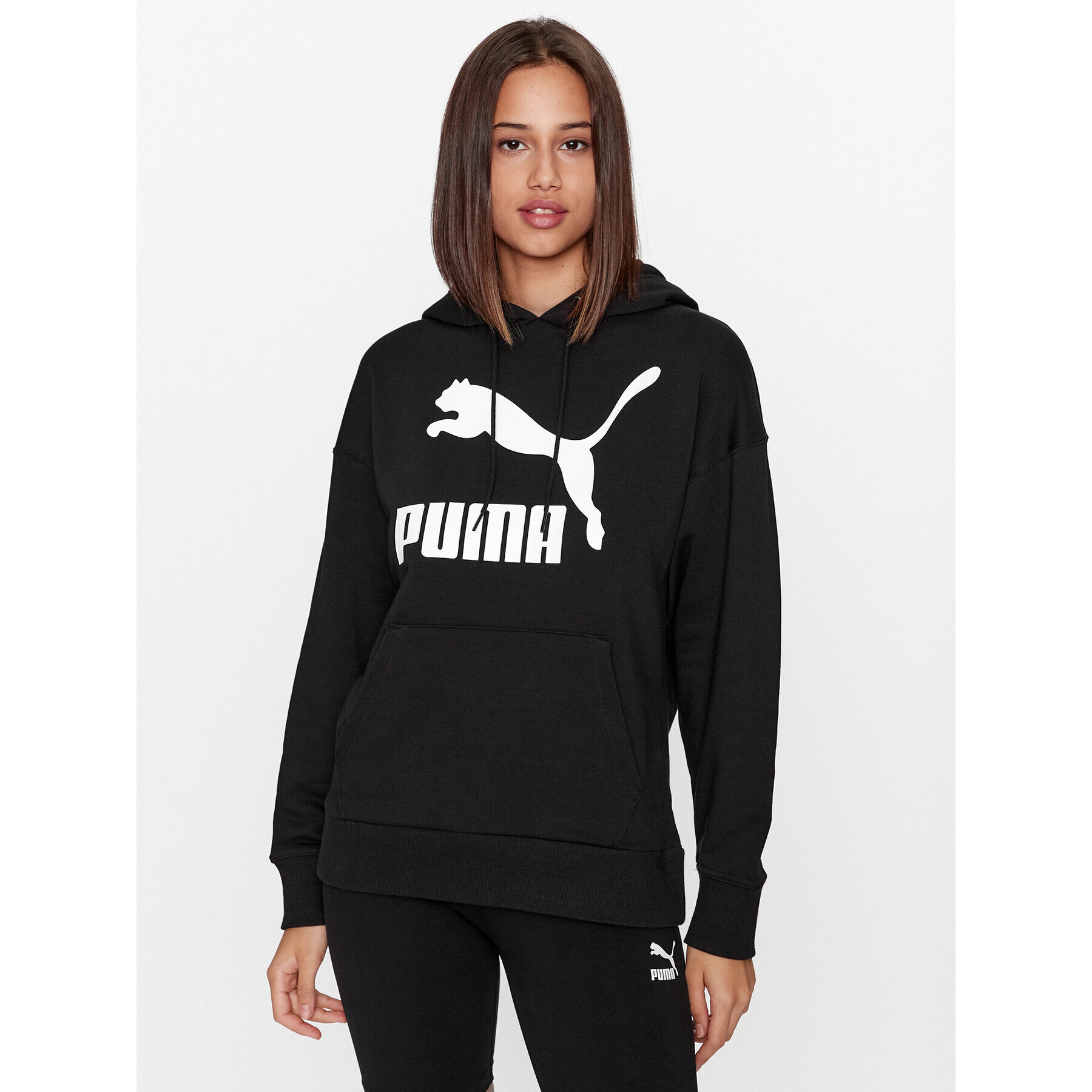 Puma Суитшърт Classics Logo 530074 Черен Regular Fit - Pepit.bg