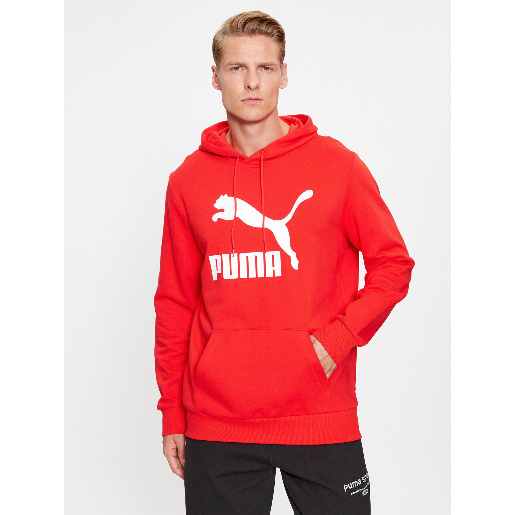 Puma Суитшърт Classics Logo 530084 Червен Regular Fit - Pepit.bg