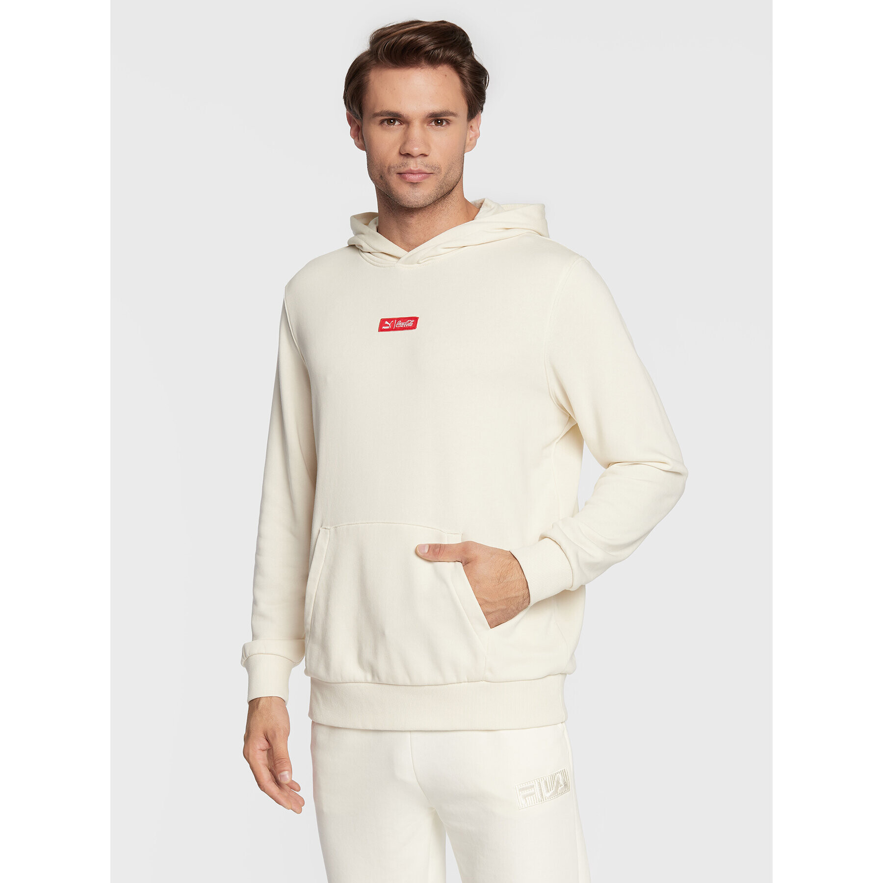 Puma Суитшърт COCA-COLA 536161 Бежов Regular Fit - Pepit.bg