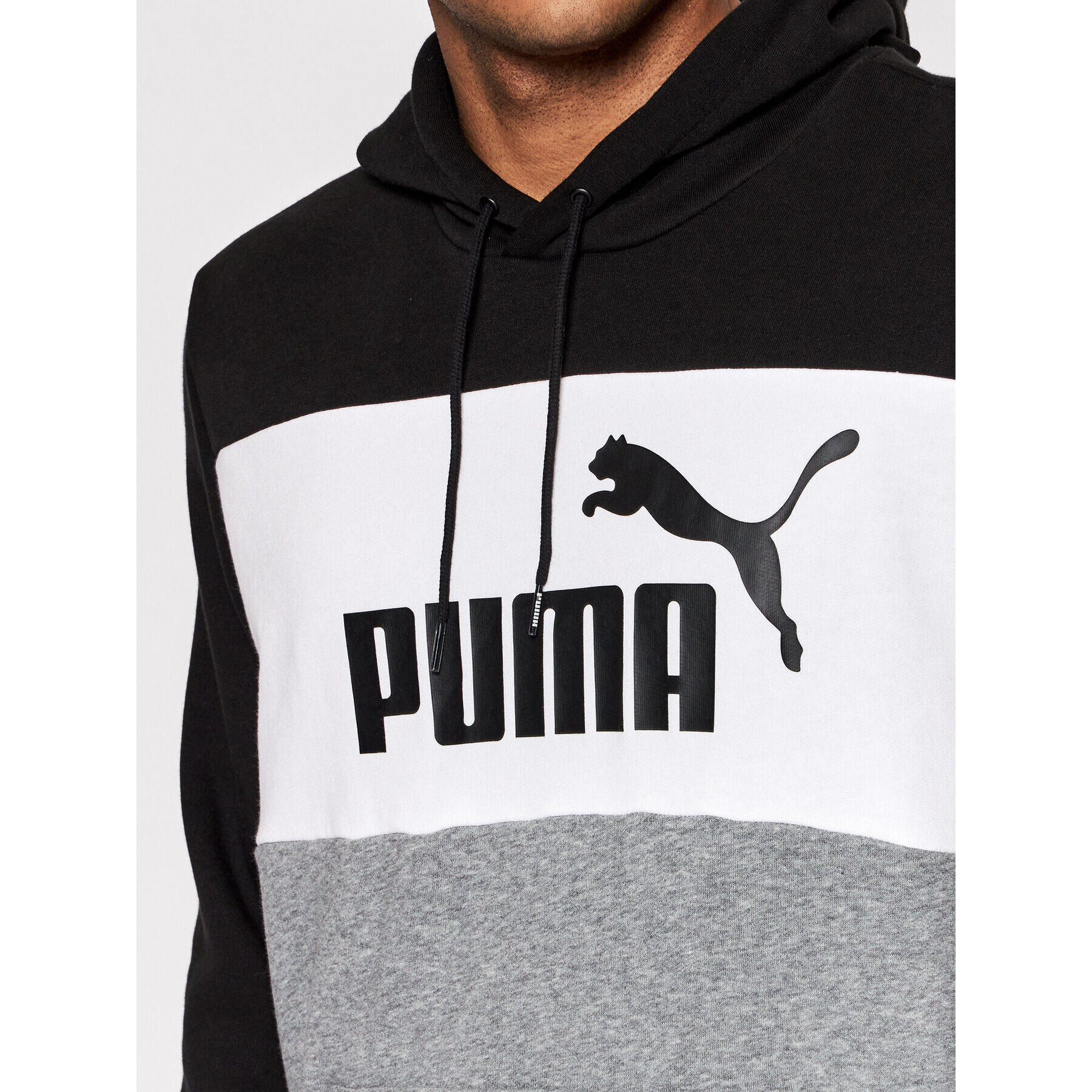 Puma Суитшърт Colorblock 848772 Черен Regular Fit - Pepit.bg