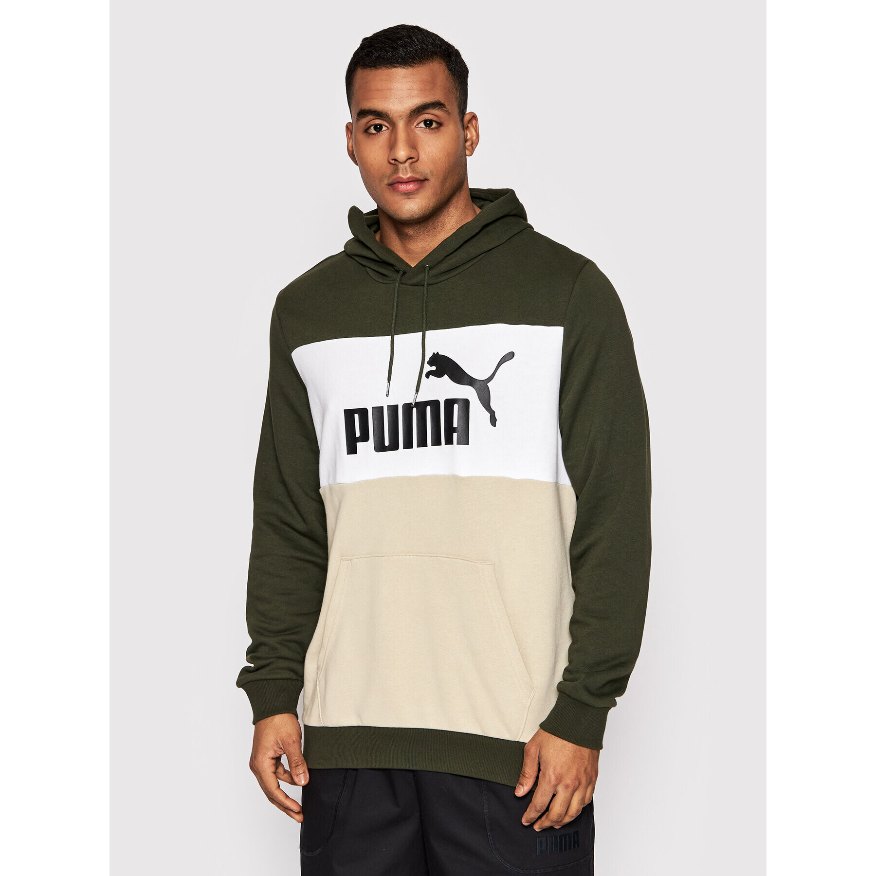 Puma Суитшърт Colorblock 848772 Зелен Regular Fit - Pepit.bg