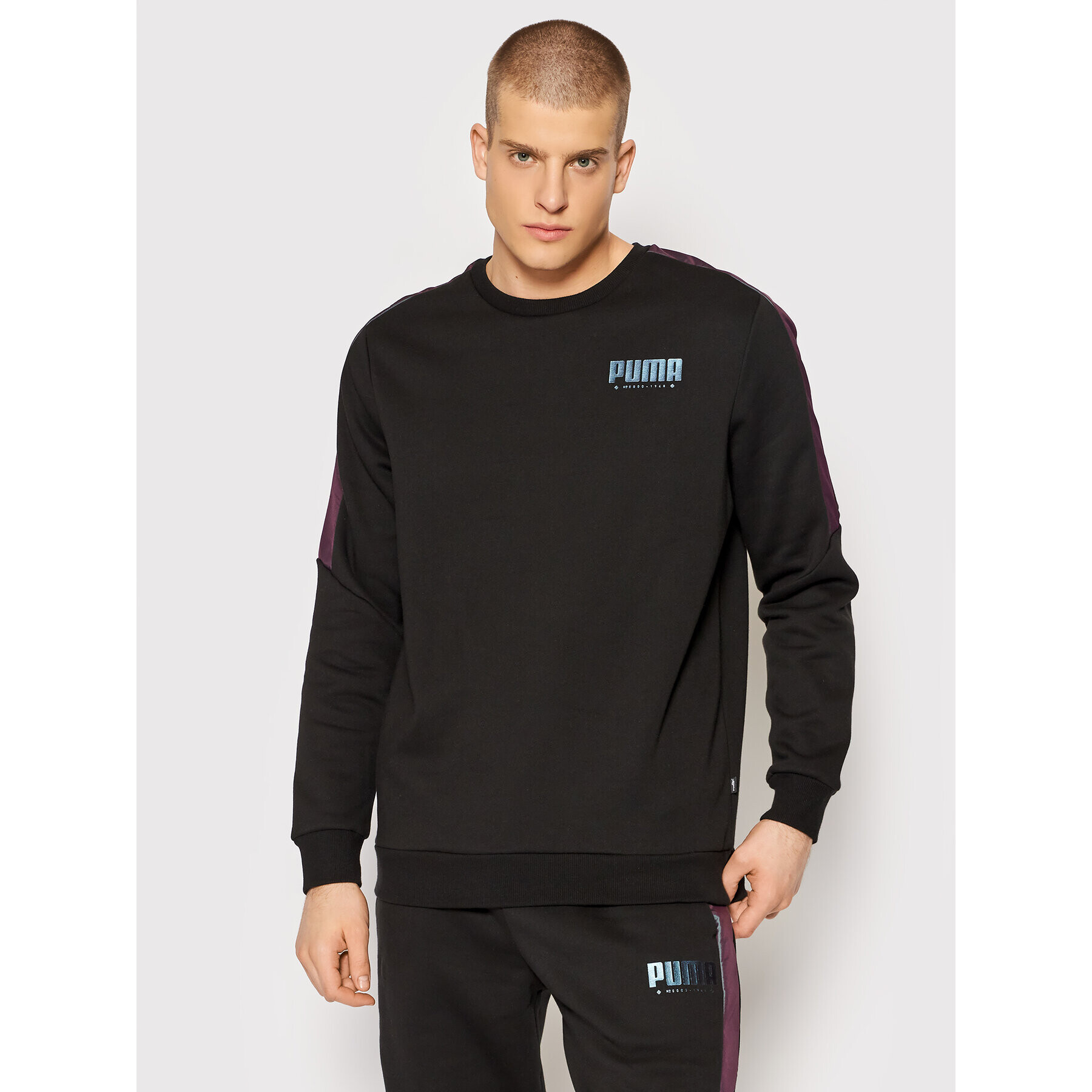 Puma Суитшърт Cyber Crew 848176 Черен Regular Fit - Pepit.bg