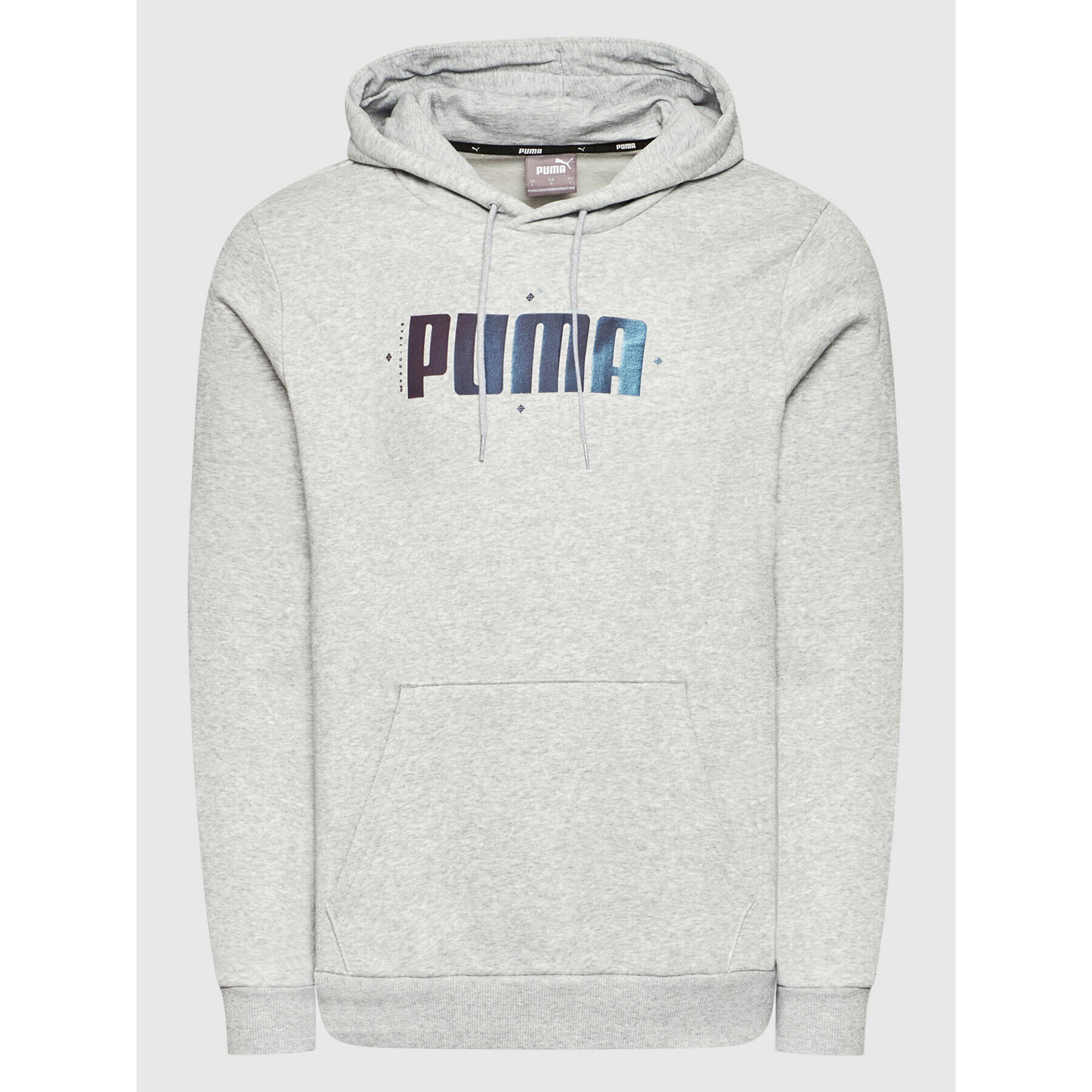 Puma Суитшърт Cyber Graphic 848174 Сив Regular Fit - Pepit.bg